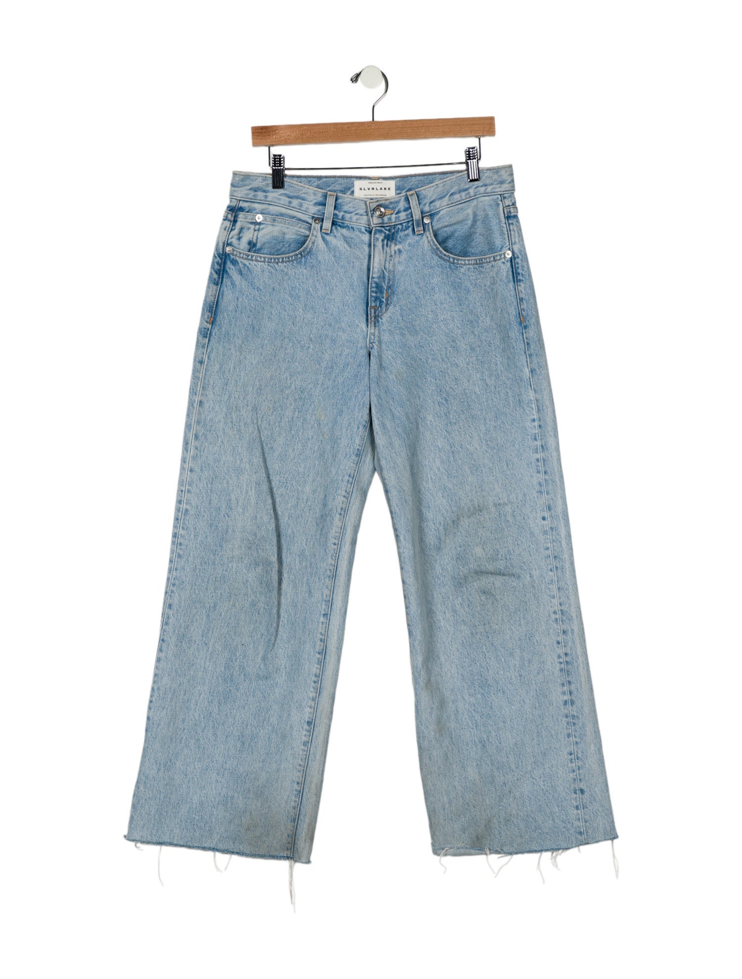 SLVRLAKE Mid-Rise Wide Leg Jeans
