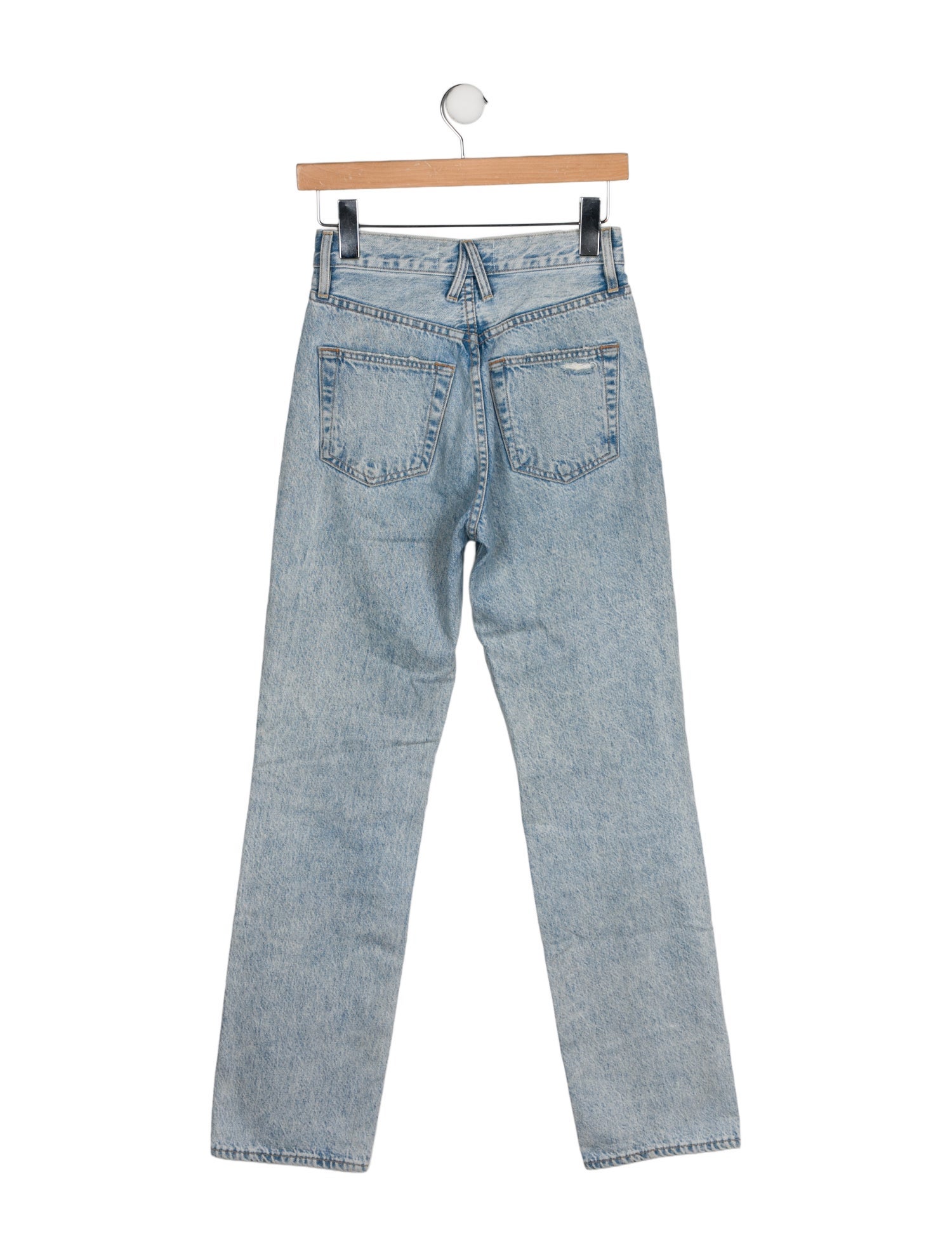 SLVRLAKE Mid-Rise Straight Leg Jeans