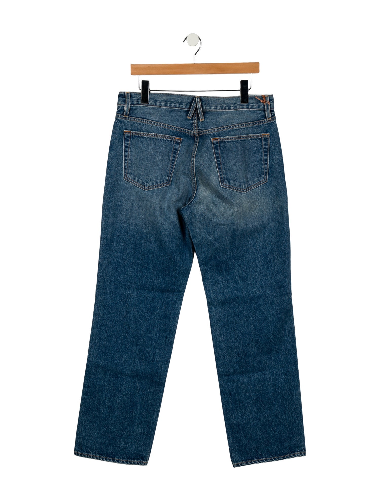 SLVRLAKE Mid-Rise Straight Leg Jeans