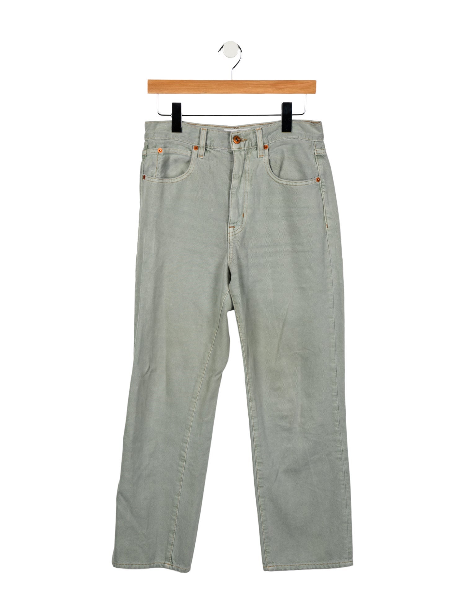 SLVRLAKE High-Rise Straight Leg Jeans