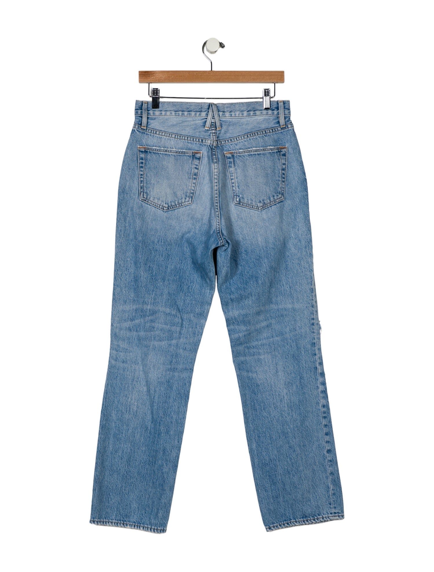 SLVRLAKE Mid-Rise Straight Leg Jeans