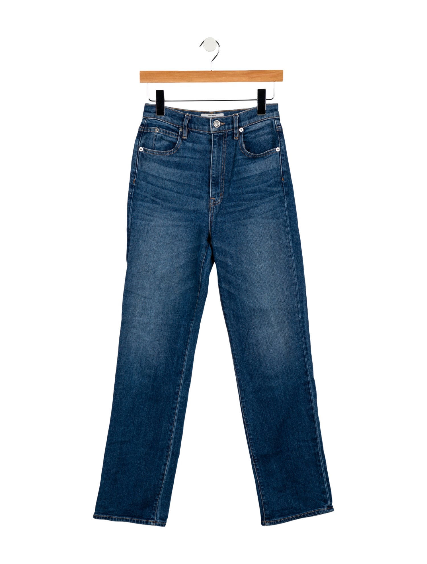 SLVRLAKE High-Rise Straight Leg Jeans