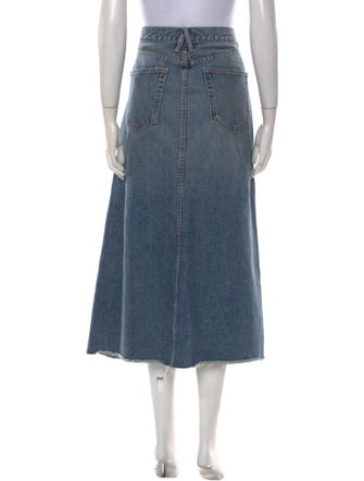 SLVRLAKE Raw-Edge Trim Midi Length Skirt