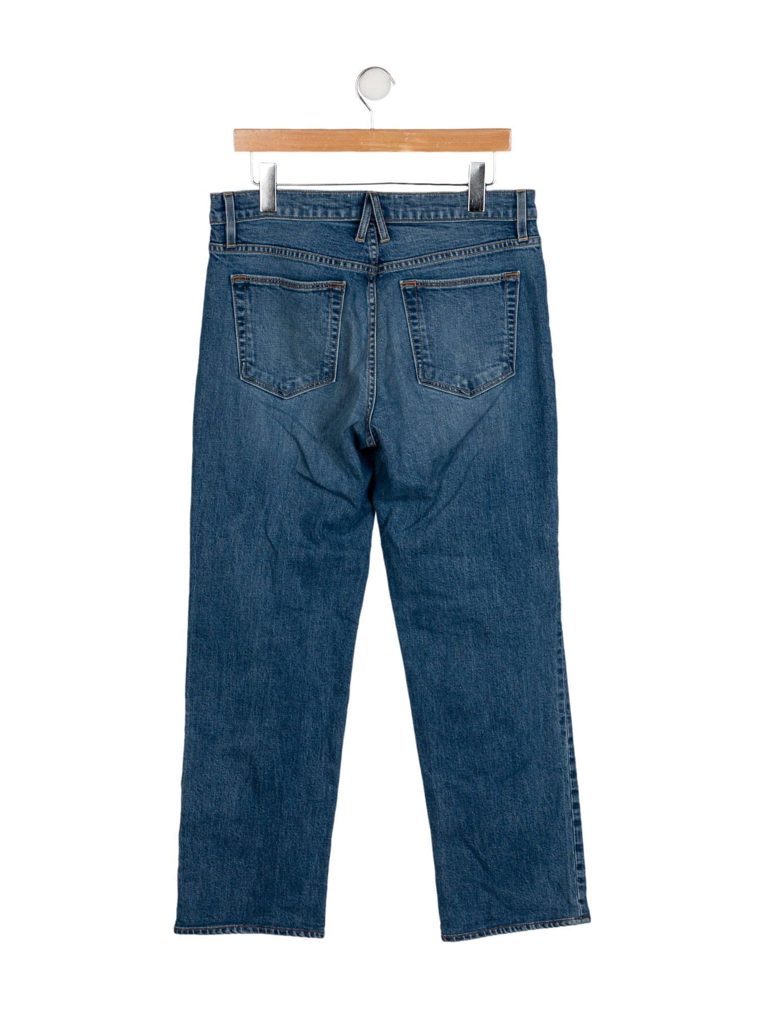 SLVRLAKE High-Rise Straight Leg Jeans