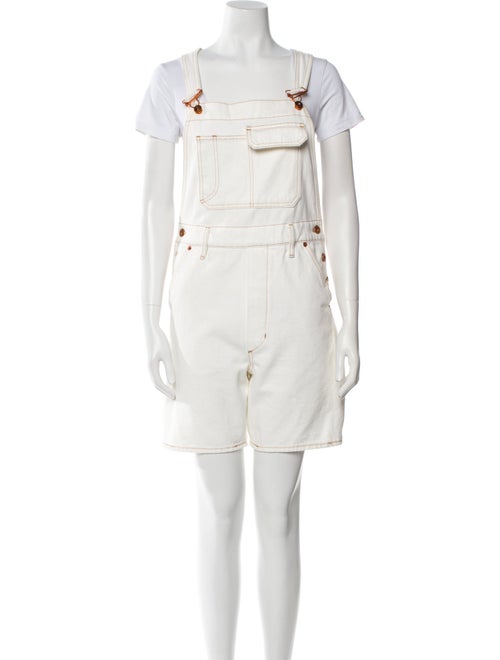 SLVRLAKE Square Neckline Romper