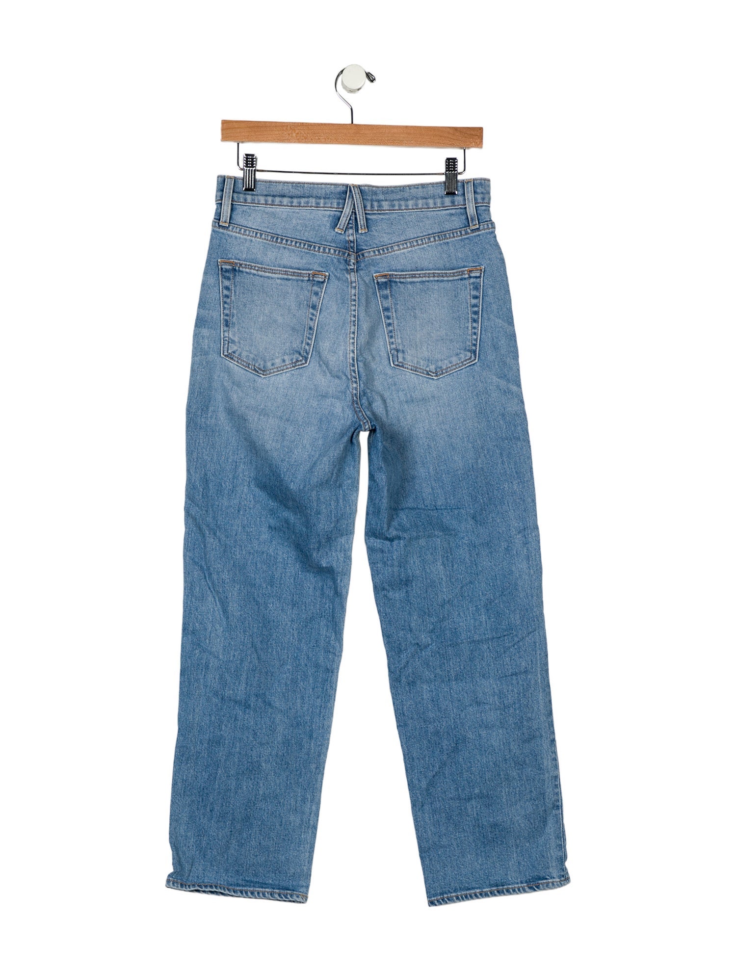 SLVRLAKE High-Rise Straight Leg Jeans