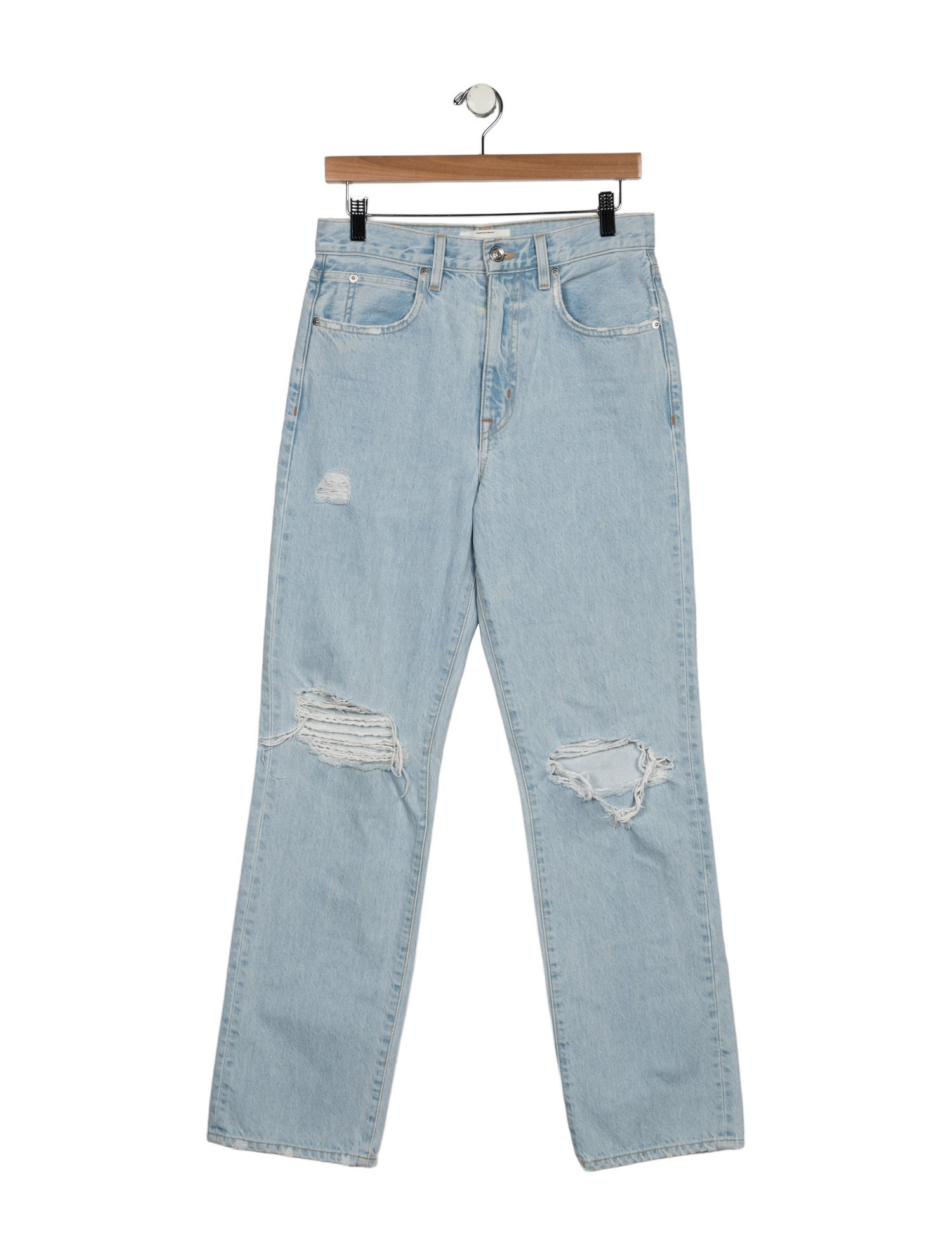 SLVRLAKE High-Rise Straight Leg Jeans