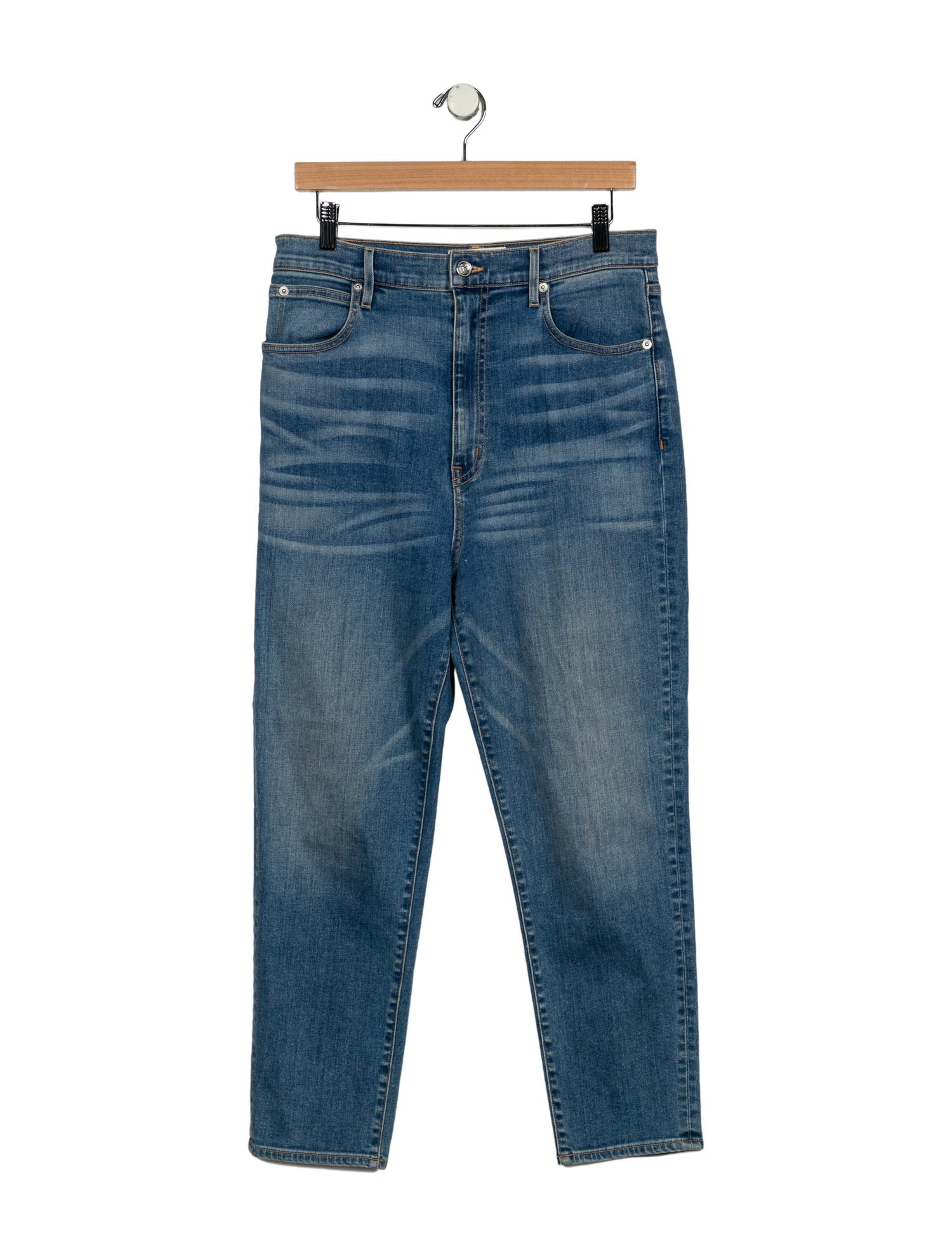 SLVRLAKE High-Rise Straight Leg Jeans