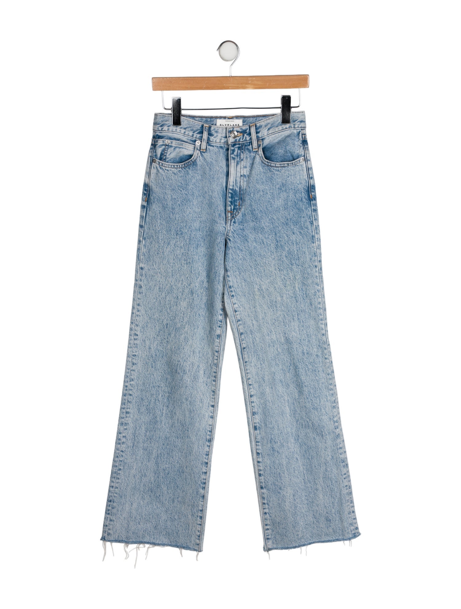 SLVRLAKE Mid-Rise Wide Leg Jeans