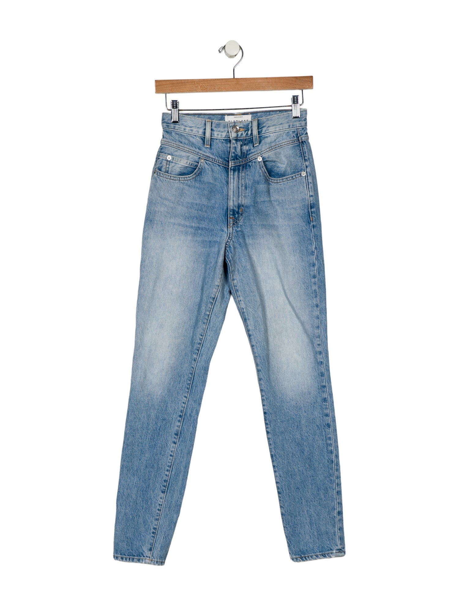 SLVRLAKE High-Rise Straight Leg Jeans