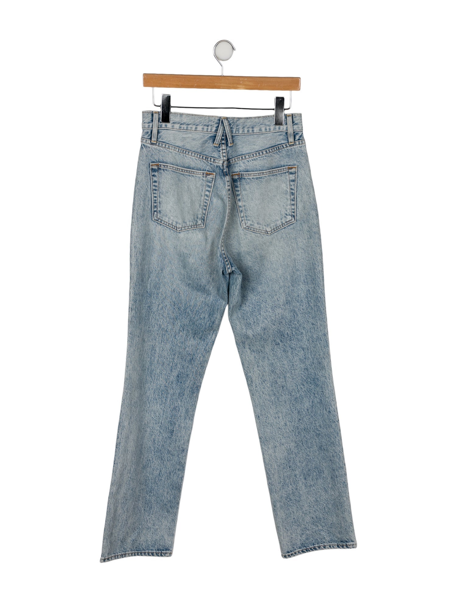 SLVRLAKE High-Rise Straight Leg Jeans
