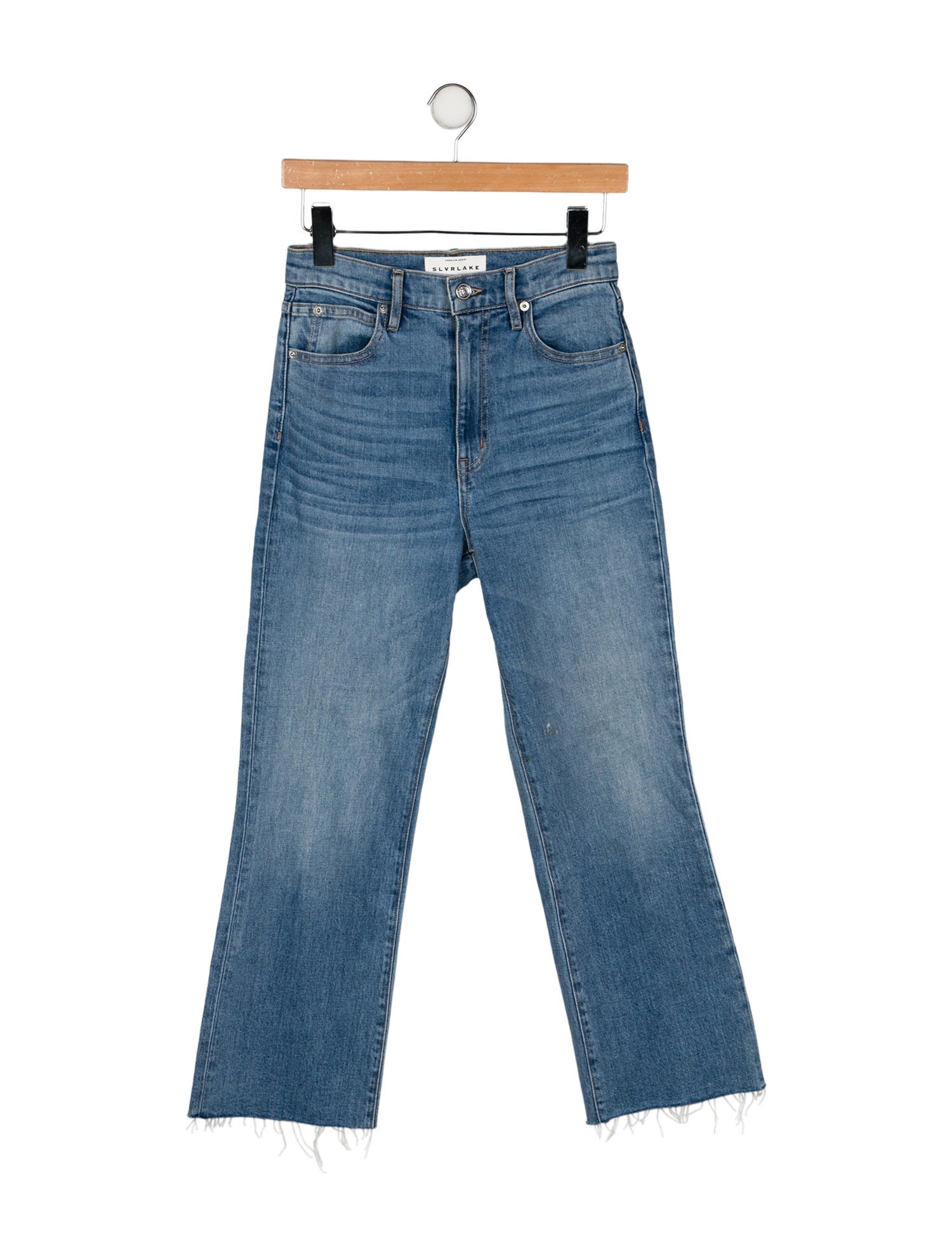 SLVRLAKE High-Rise Straight Leg Jeans