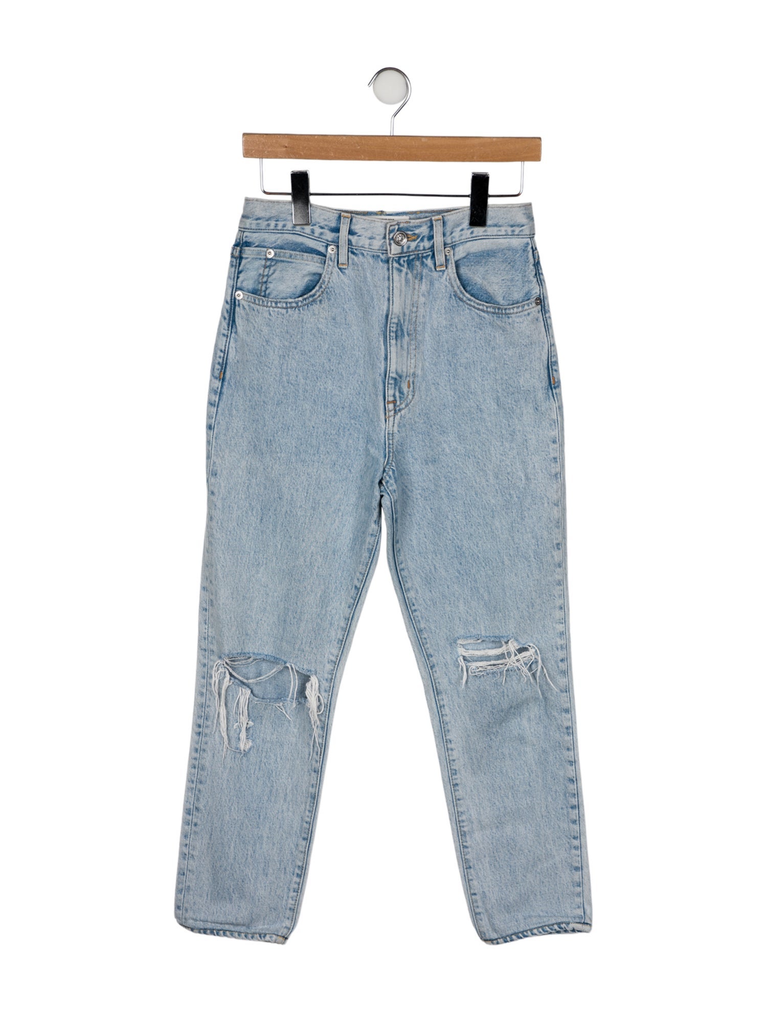 SLVRLAKE High-Rise Straight Leg Jeans