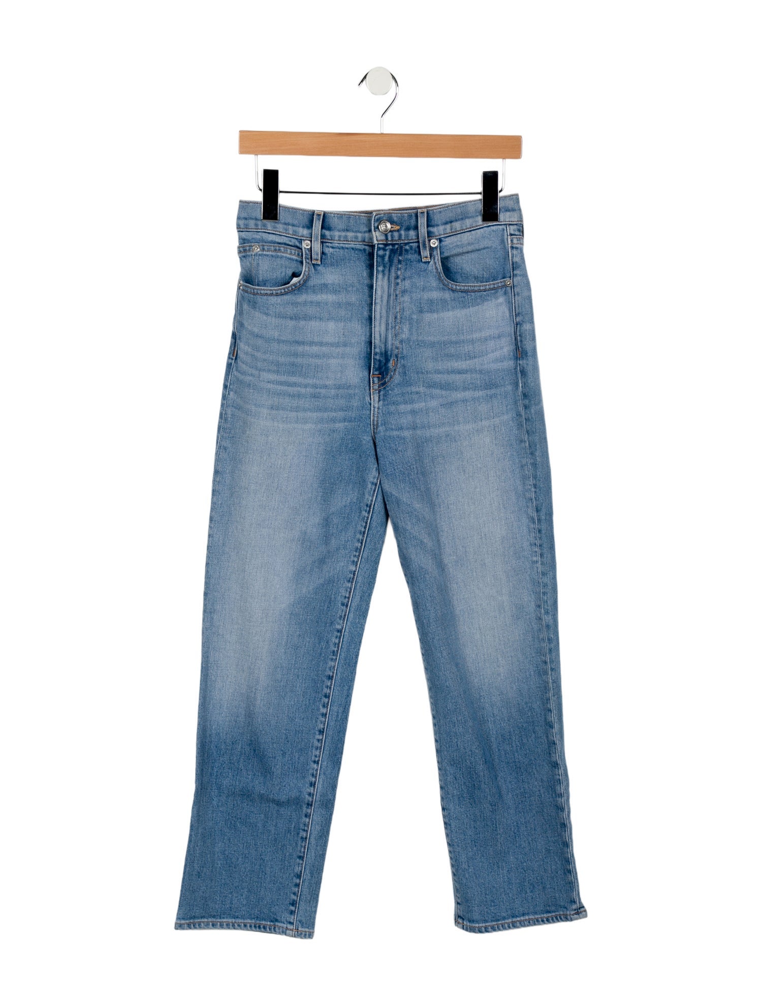 SLVRLAKE High-Rise Straight Leg Jeans