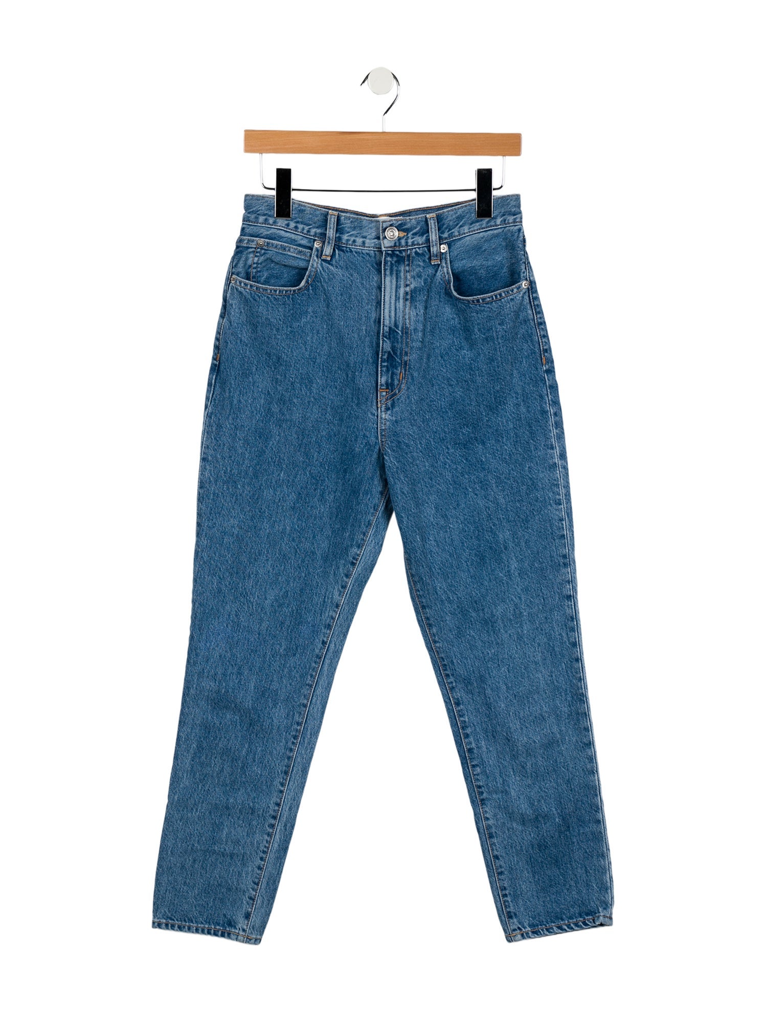 SLVRLAKE High-Rise Straight Leg Jeans