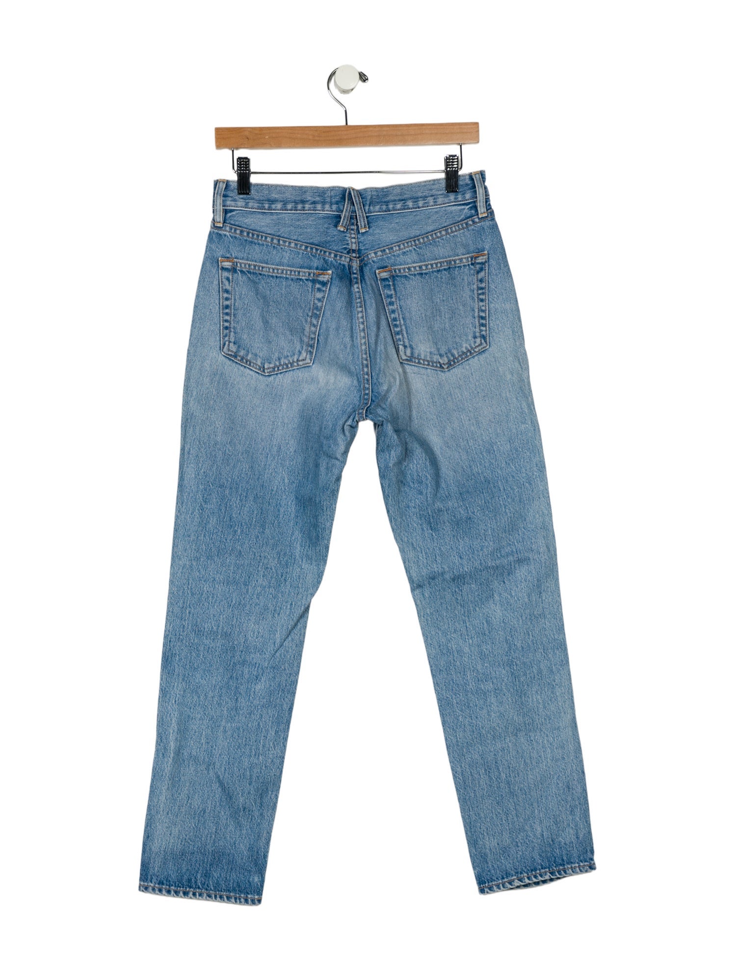 SLVRLAKE High-Rise Straight Leg Jeans