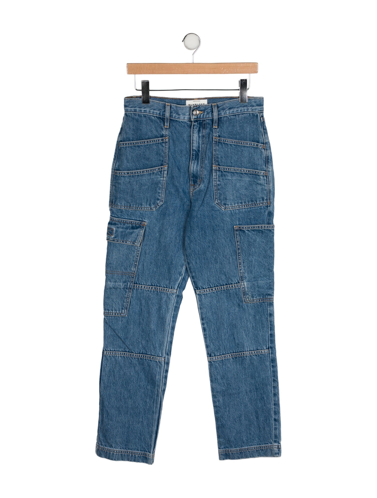 SLVRLAKE High-Rise Straight Leg Jeans