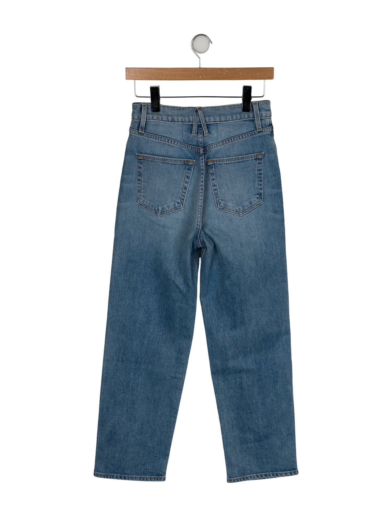 SLVRLAKE High-Rise Straight Leg Jeans