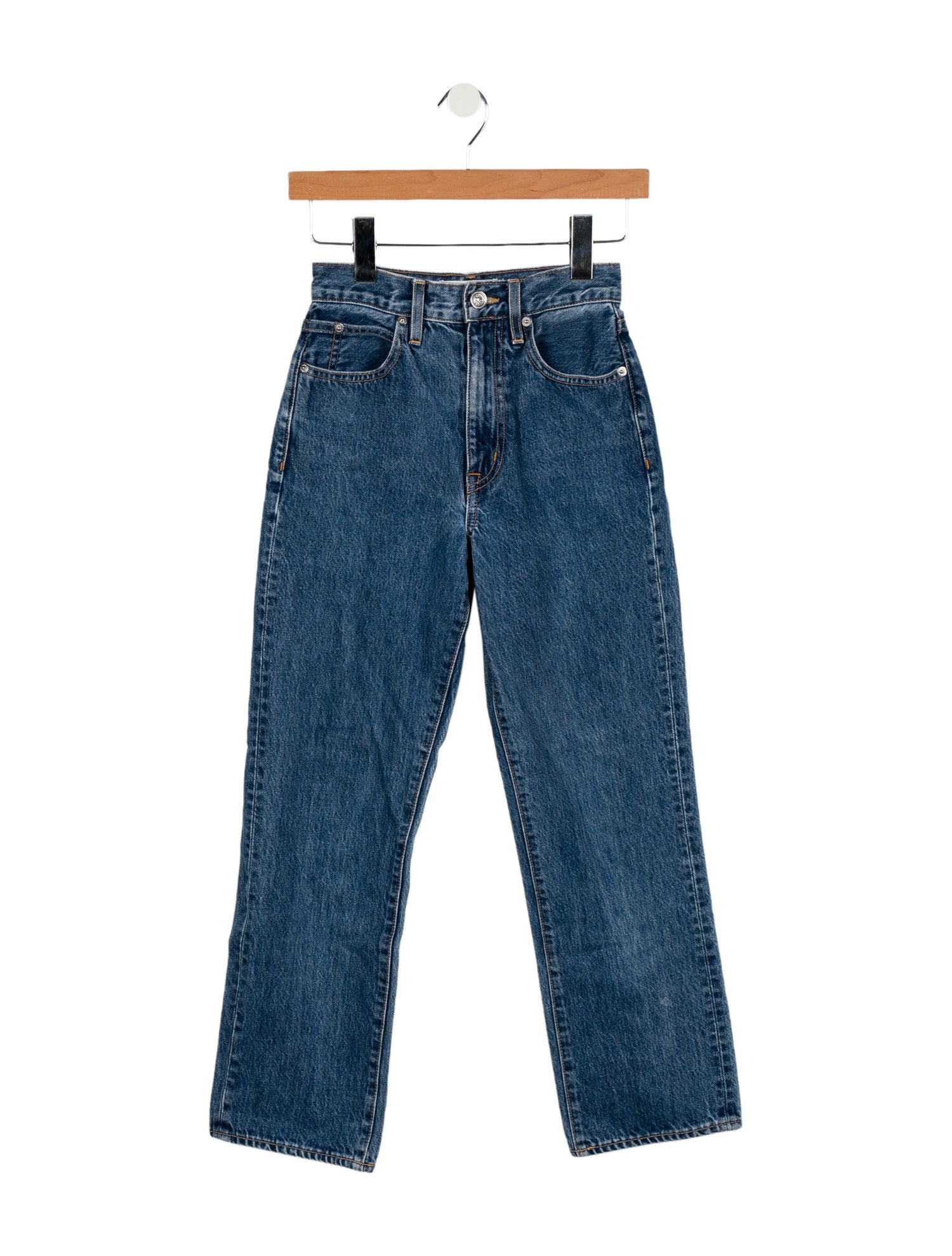 SLVRLAKE High-Rise Straight Leg Jeans