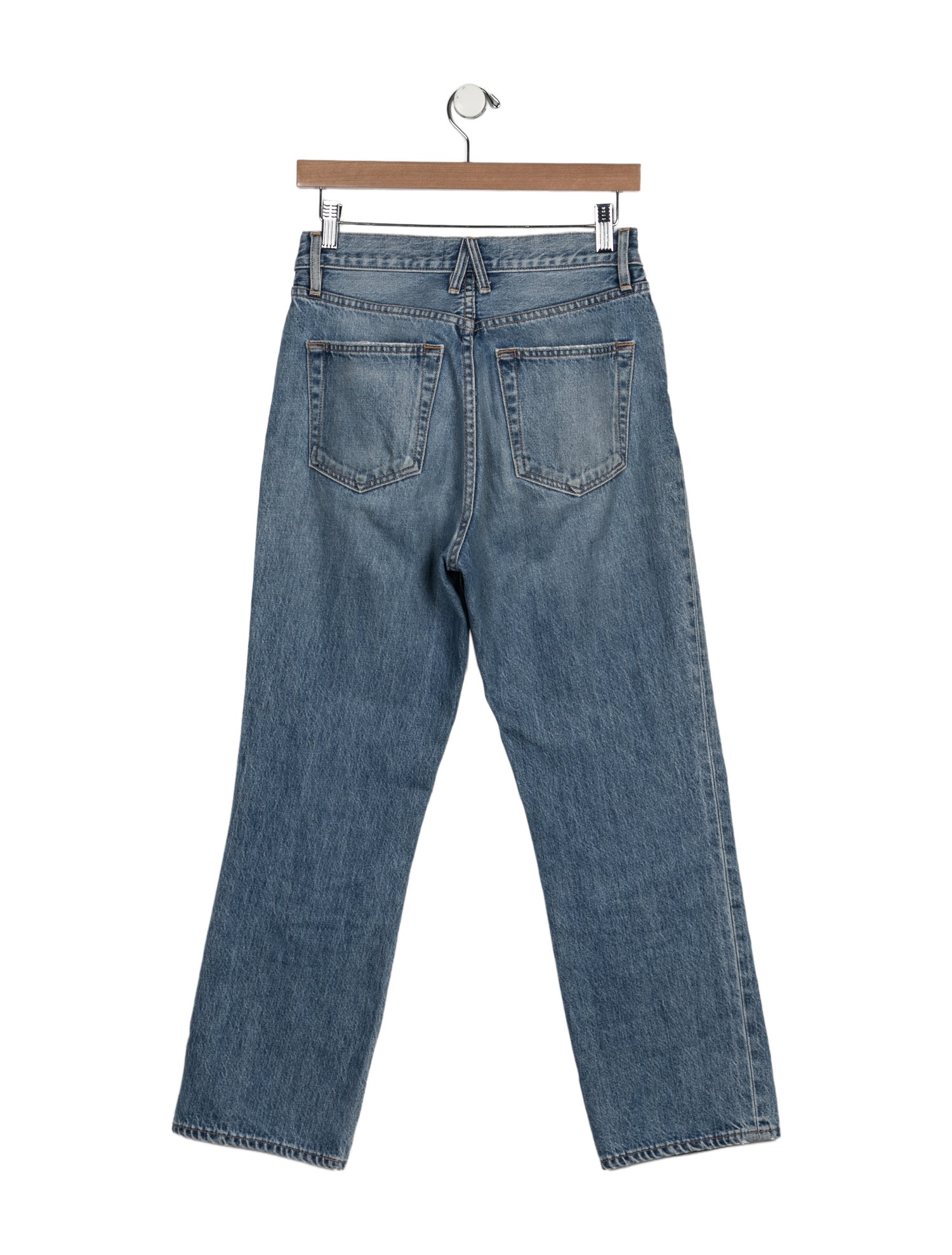 SLVRLAKE High-Rise Straight Leg Jeans