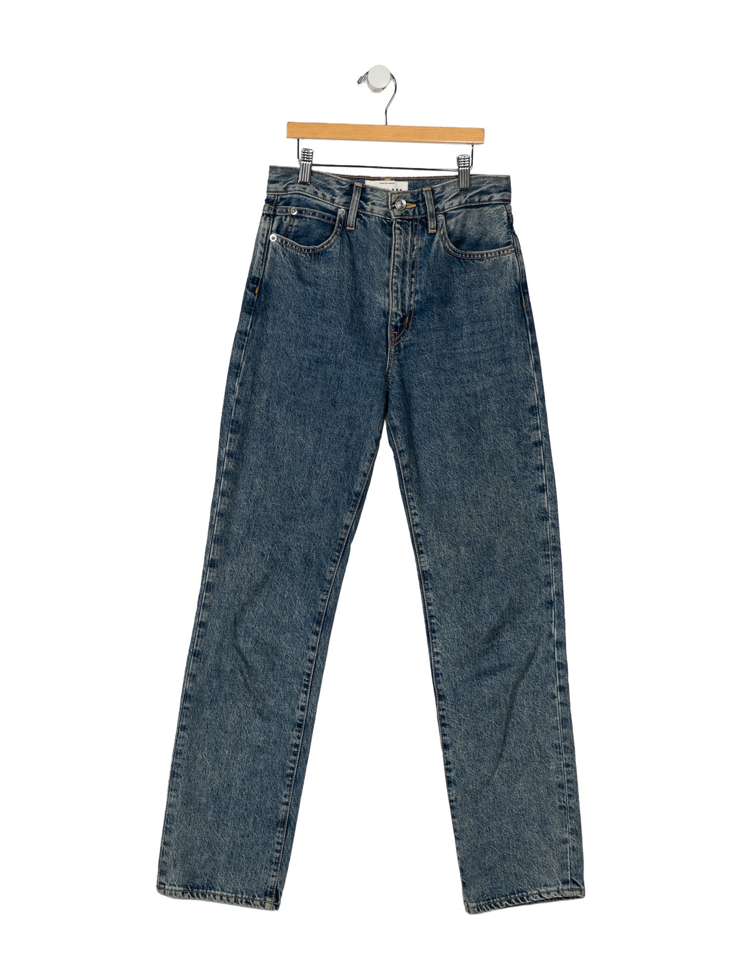 SLVRLAKE High-Rise Straight Leg Jeans
