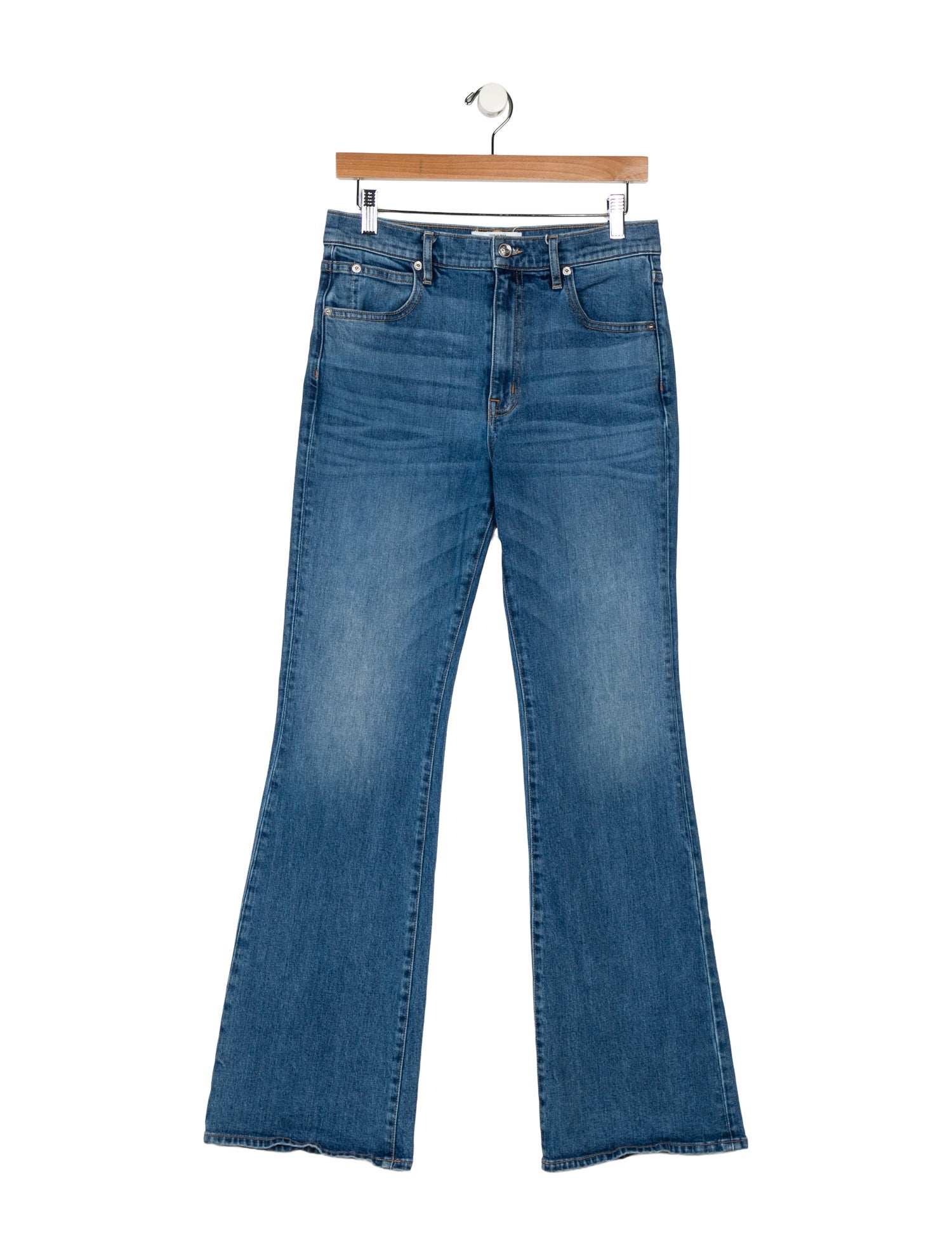 SLVRLAKE Mid-Rise Wide Leg Jeans