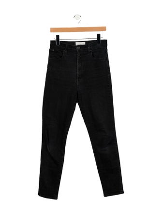 SLVRLAKE High-Rise Straight Leg Jeans