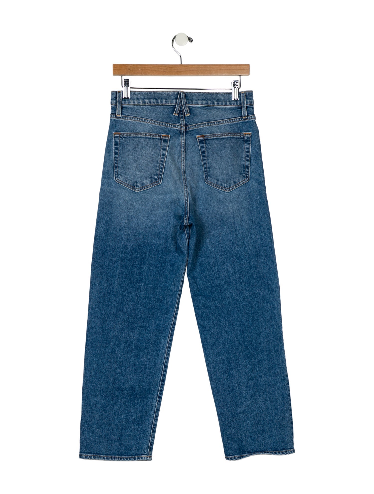 SLVRLAKE High-Rise Straight Leg Jeans
