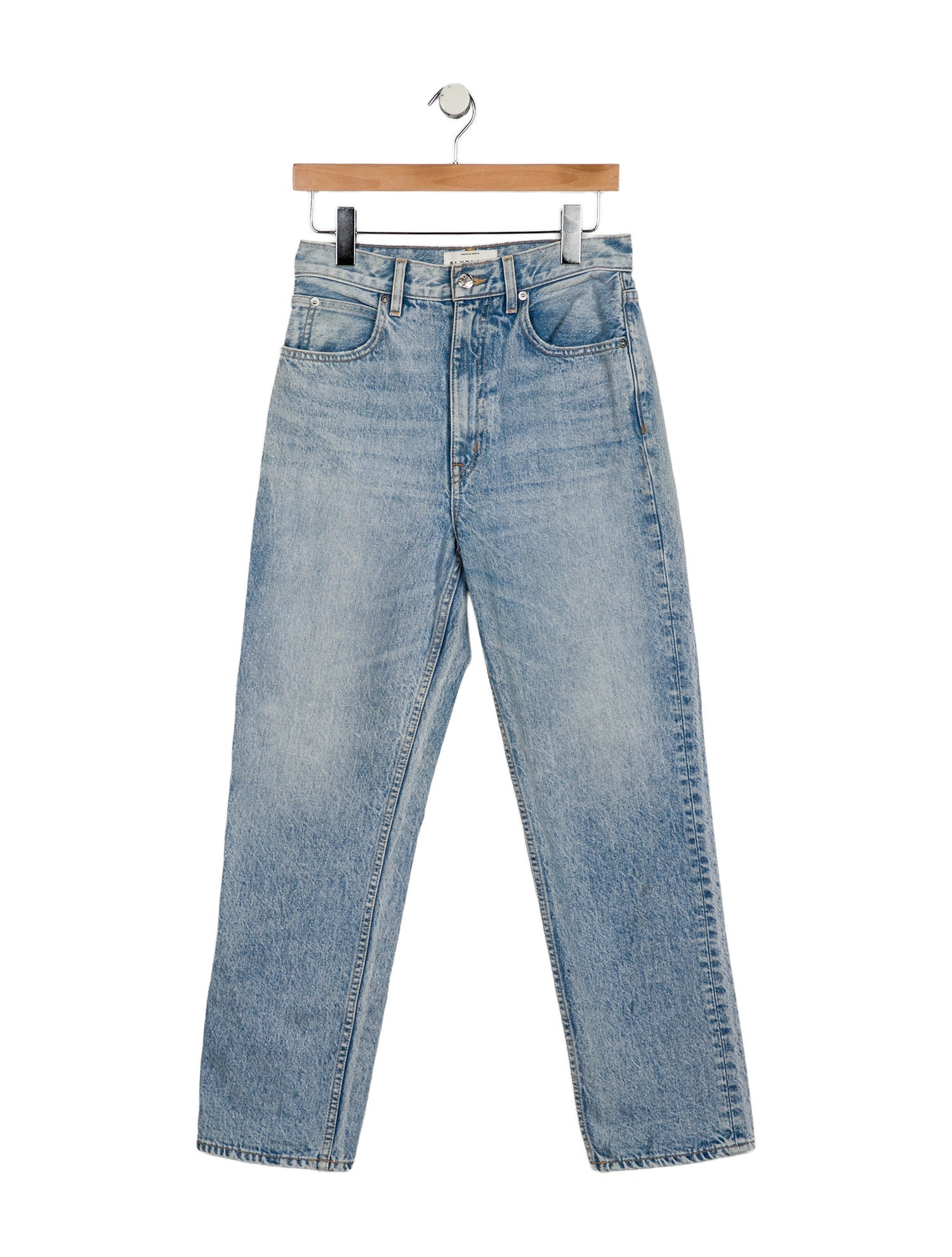 SLVRLAKE High-Rise Straight Leg Jeans