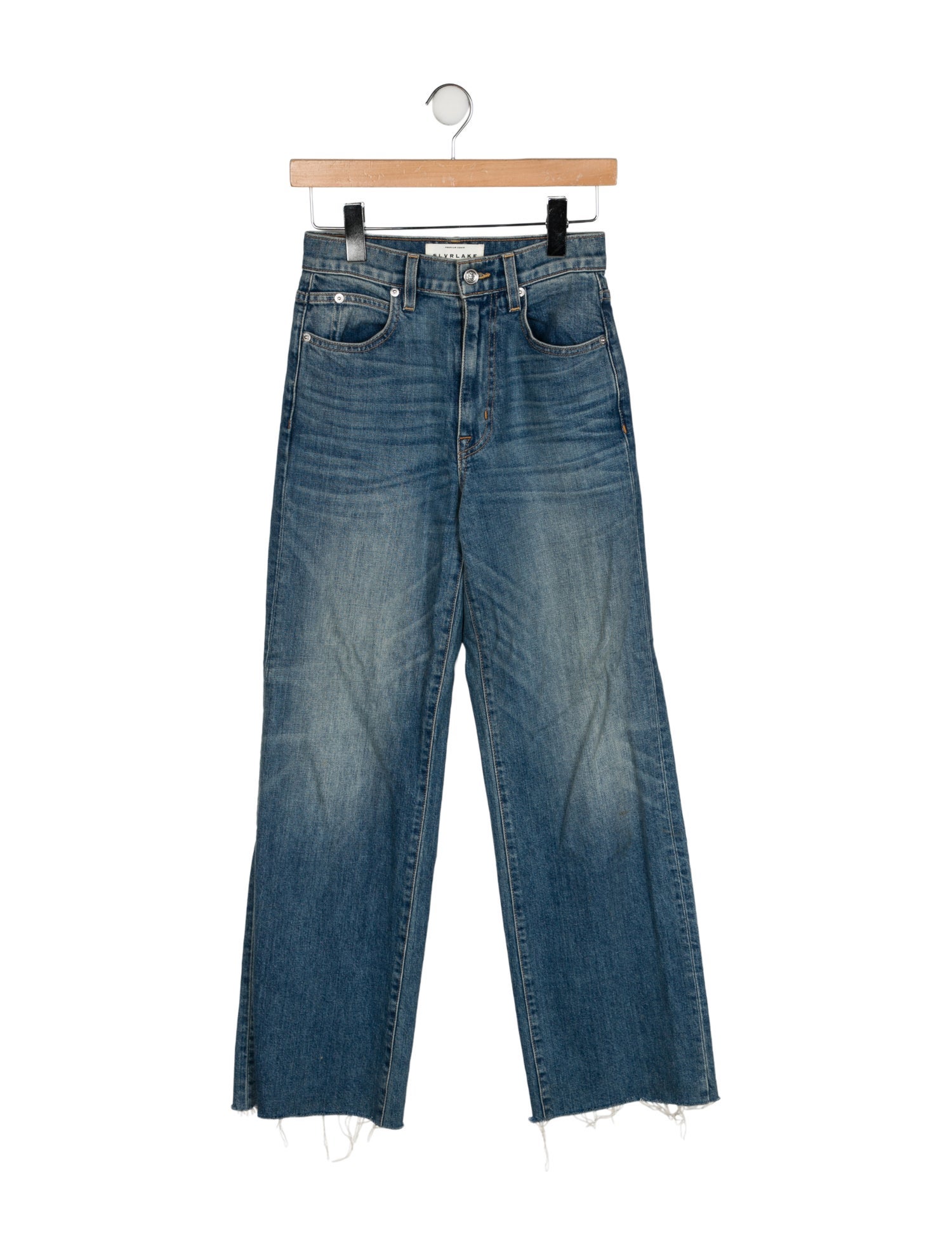 SLVRLAKE Mid-Rise Wide Leg Jeans