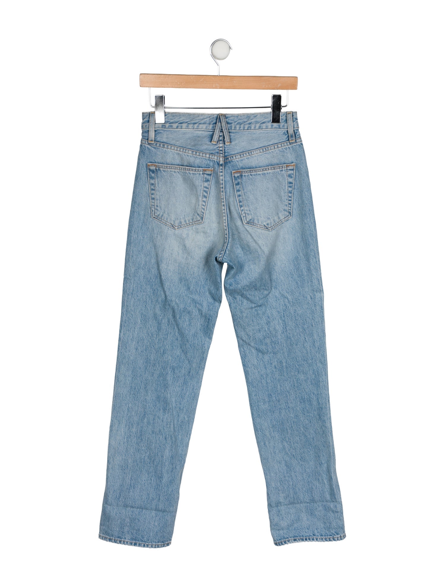 SLVRLAKE Mid-Rise Straight Leg Jeans
