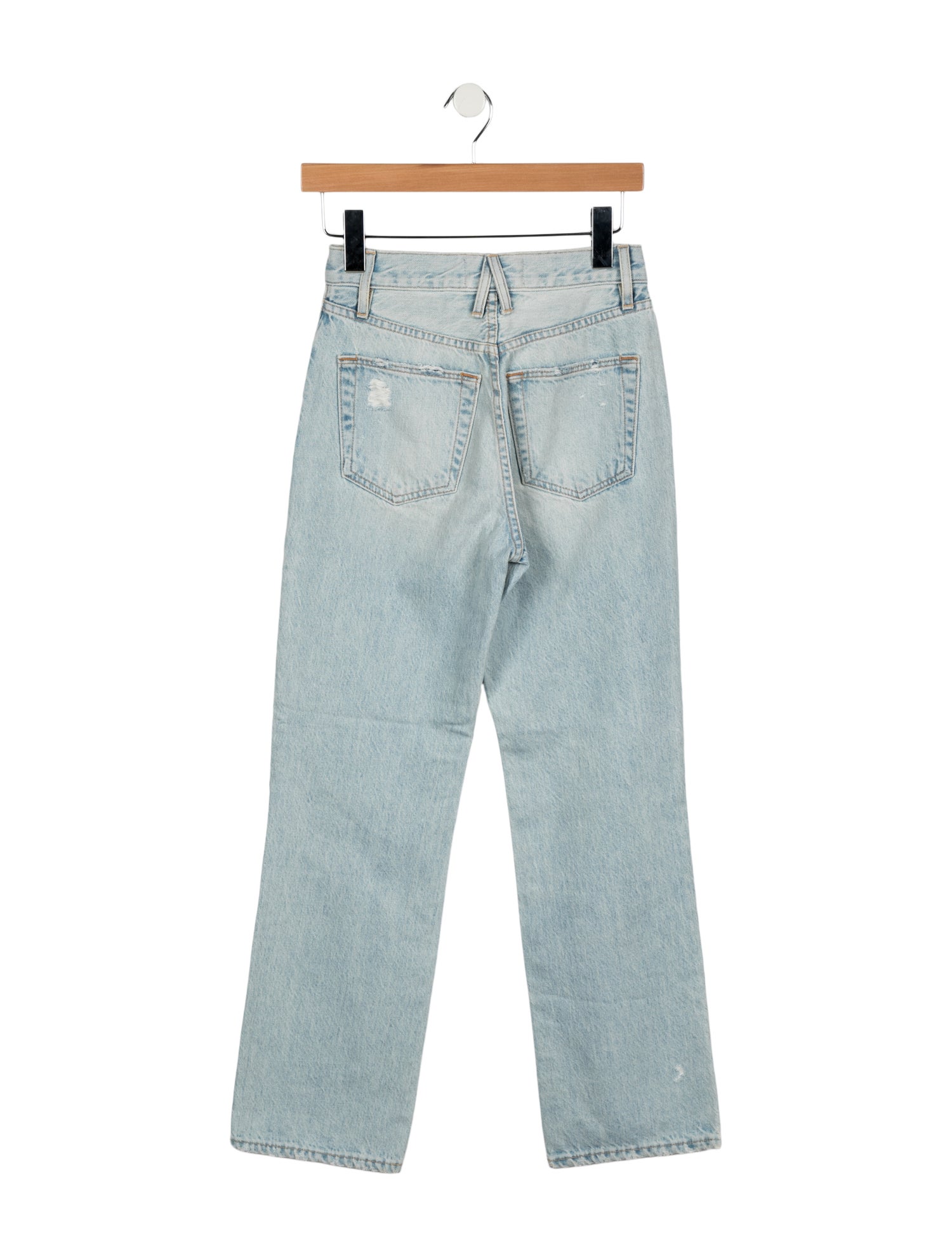 SLVRLAKE High-Rise Straight Leg Jeans