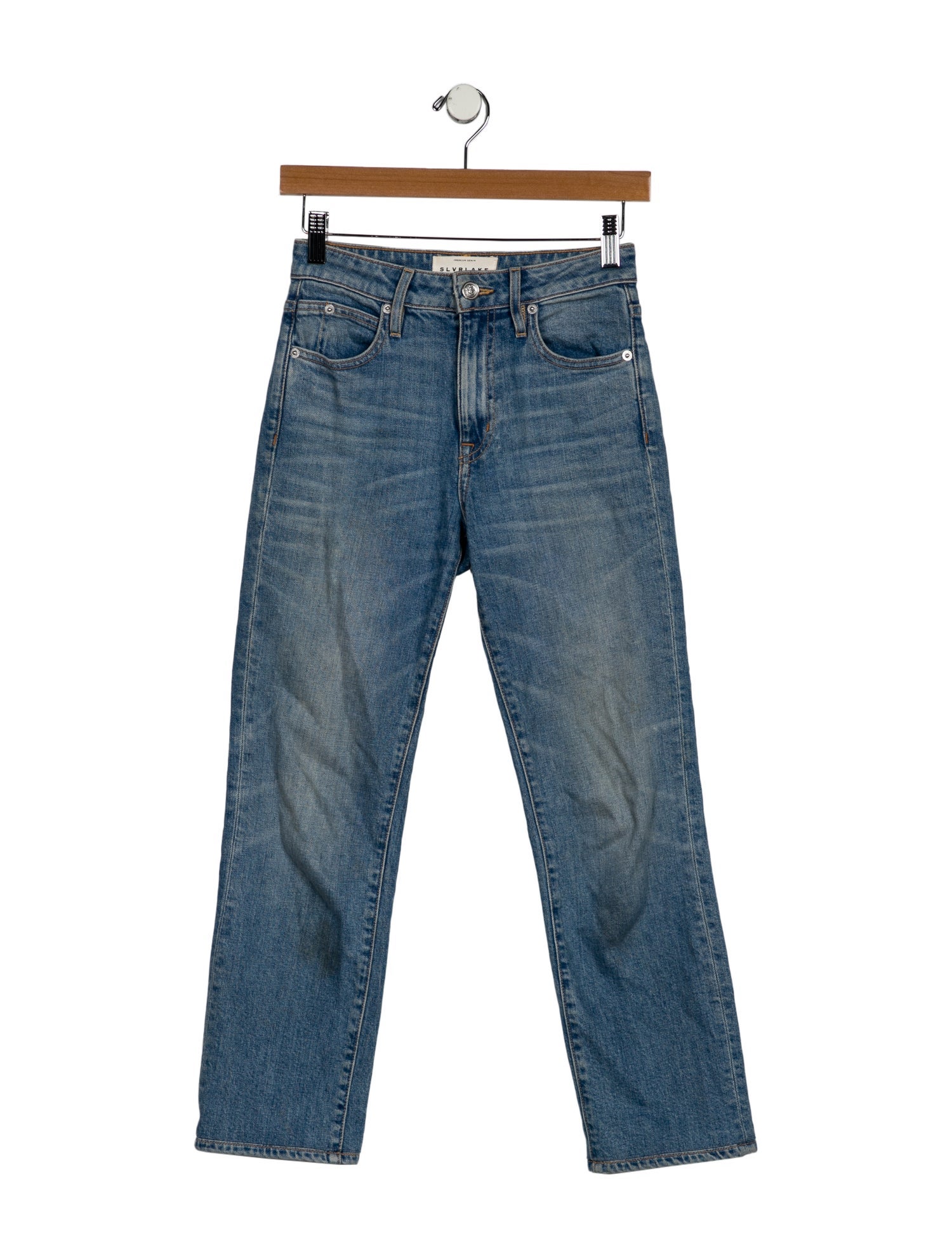 SLVRLAKE High-Rise Straight Leg Jeans