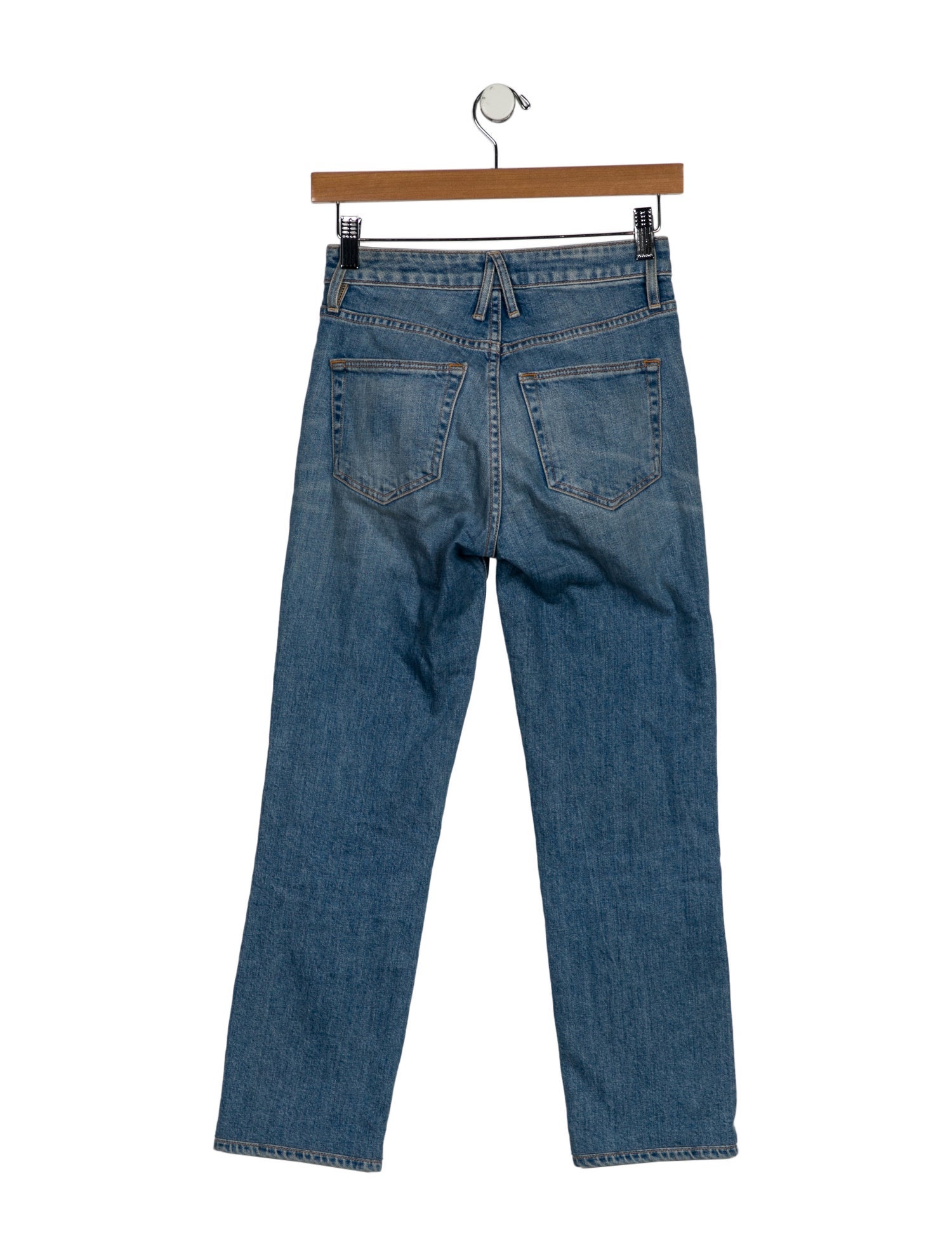 SLVRLAKE High-Rise Straight Leg Jeans