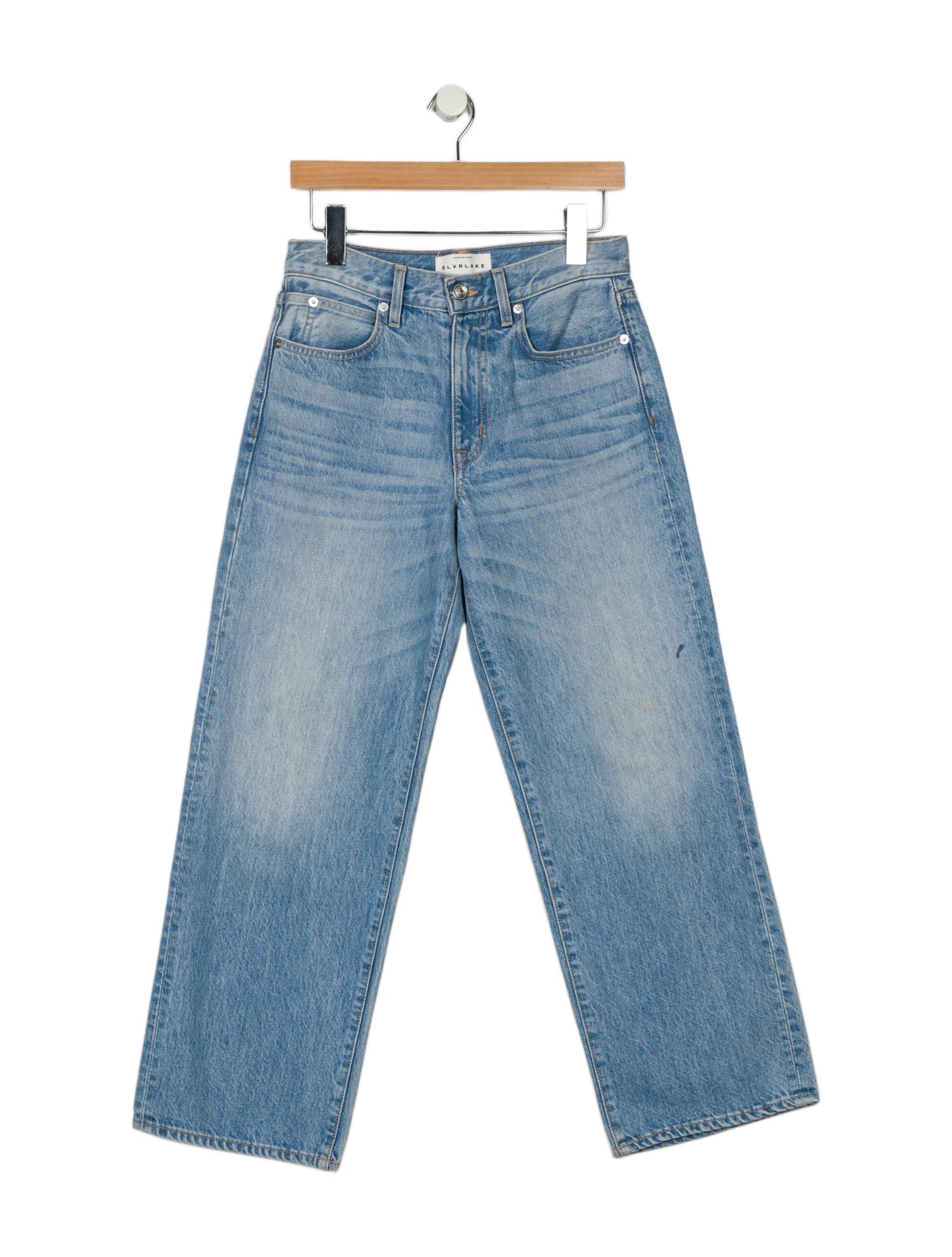 SLVRLAKE Mid-Rise Wide Leg Jeans