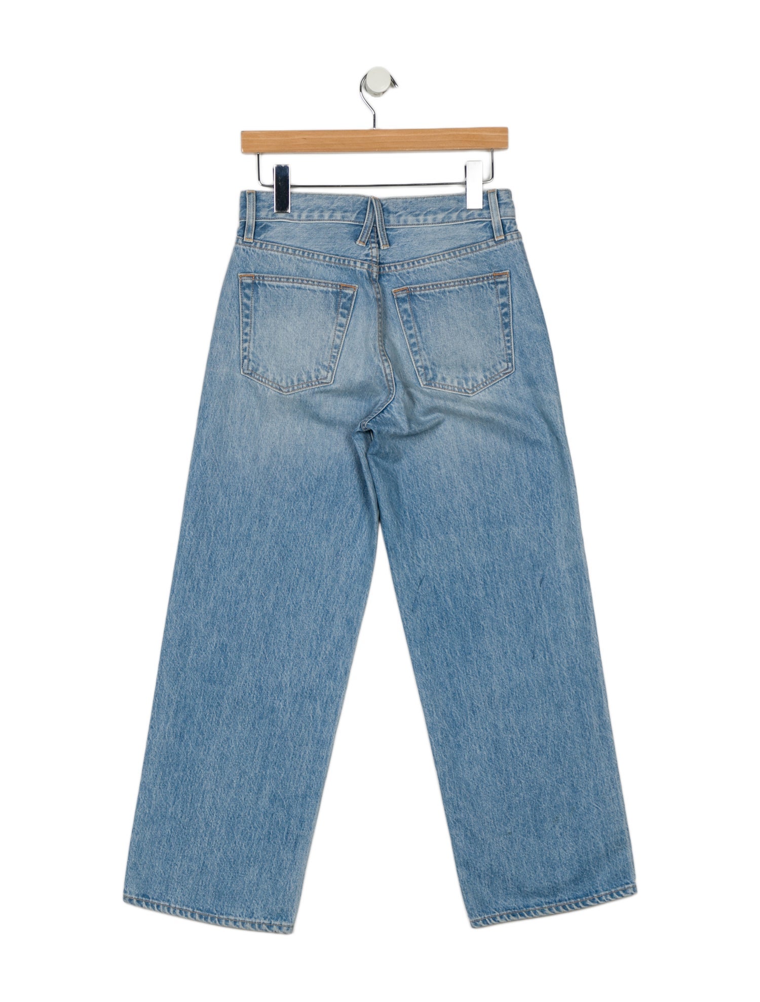 SLVRLAKE Mid-Rise Wide Leg Jeans