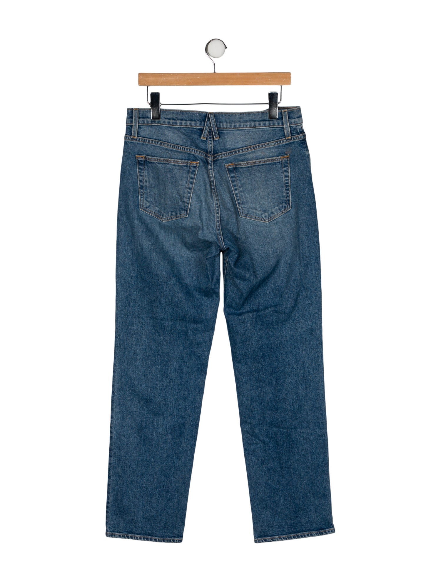 SLVRLAKE Mid-Rise Straight Leg Jeans