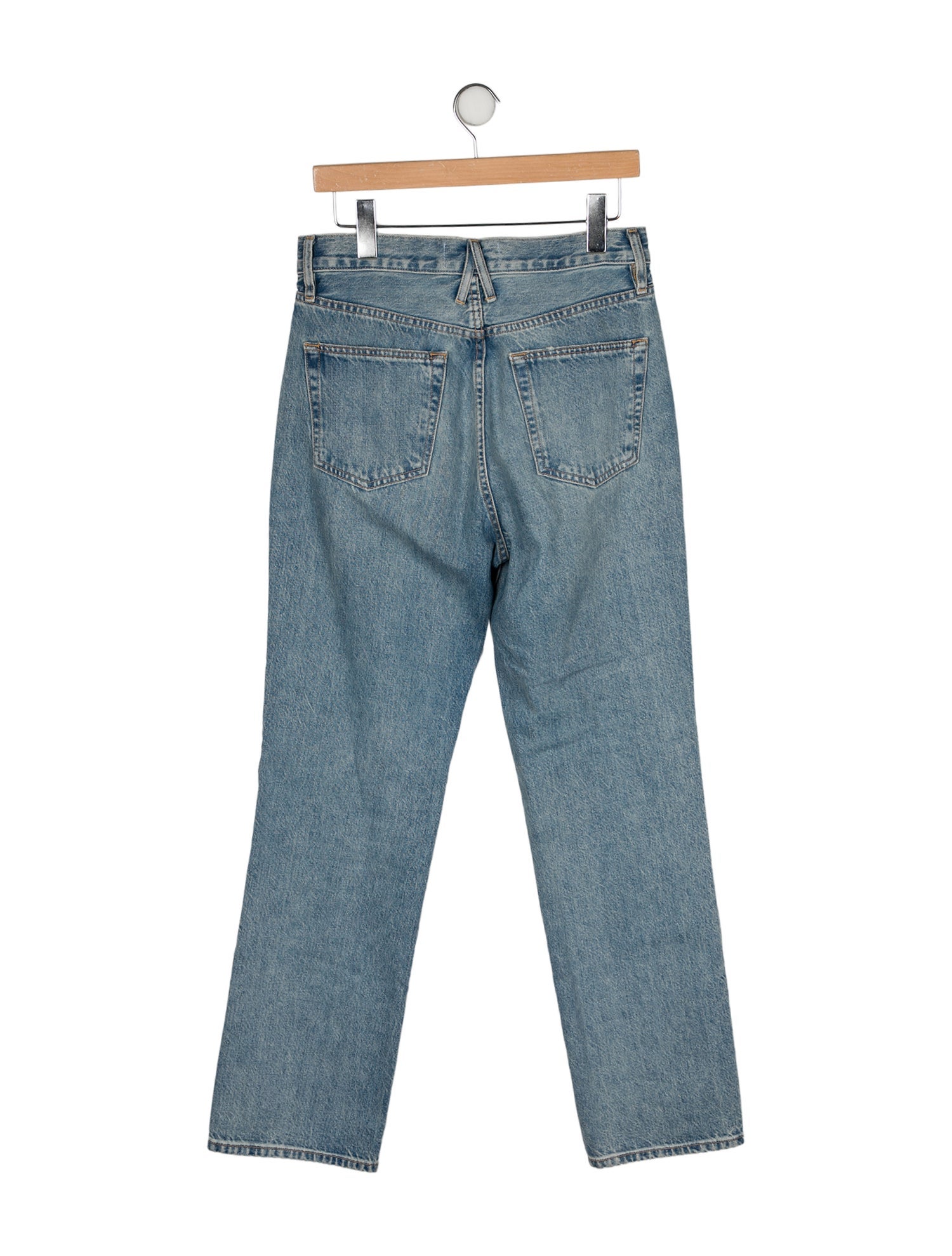 SLVRLAKE High-Rise Straight Leg Jeans