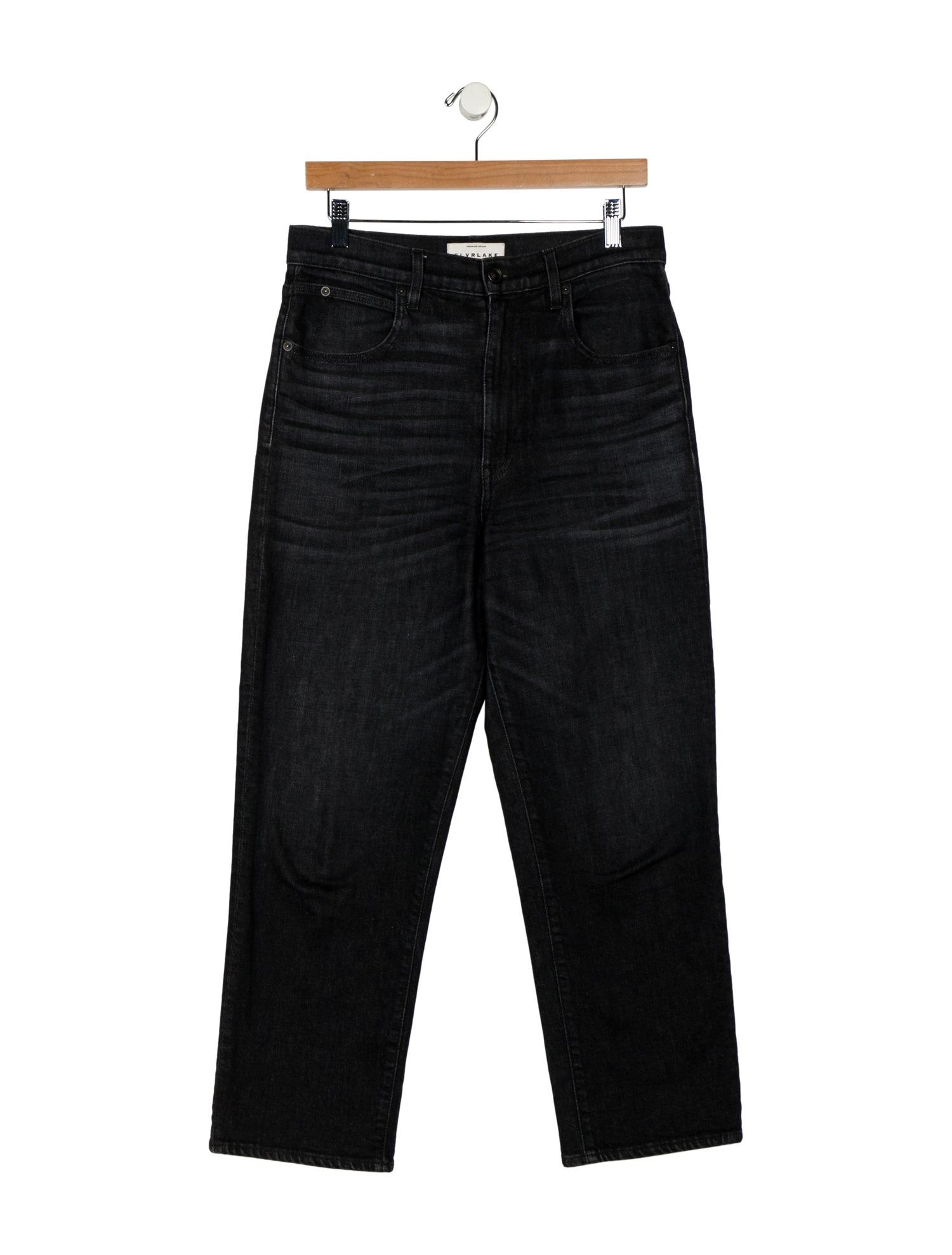 SLVRLAKE High-Rise Straight Leg Jeans