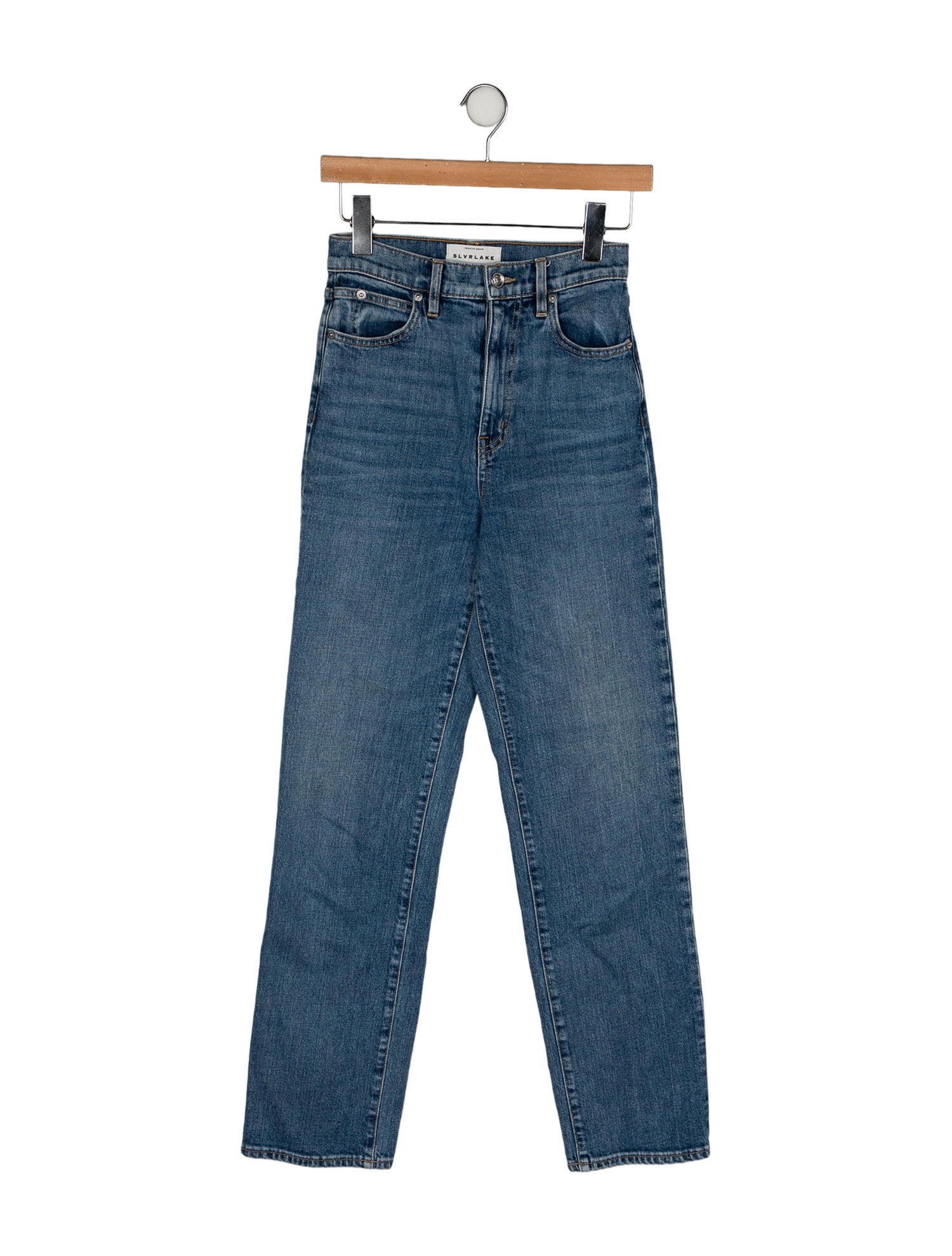 SLVRLAKE High-Rise Straight Leg Jeans
