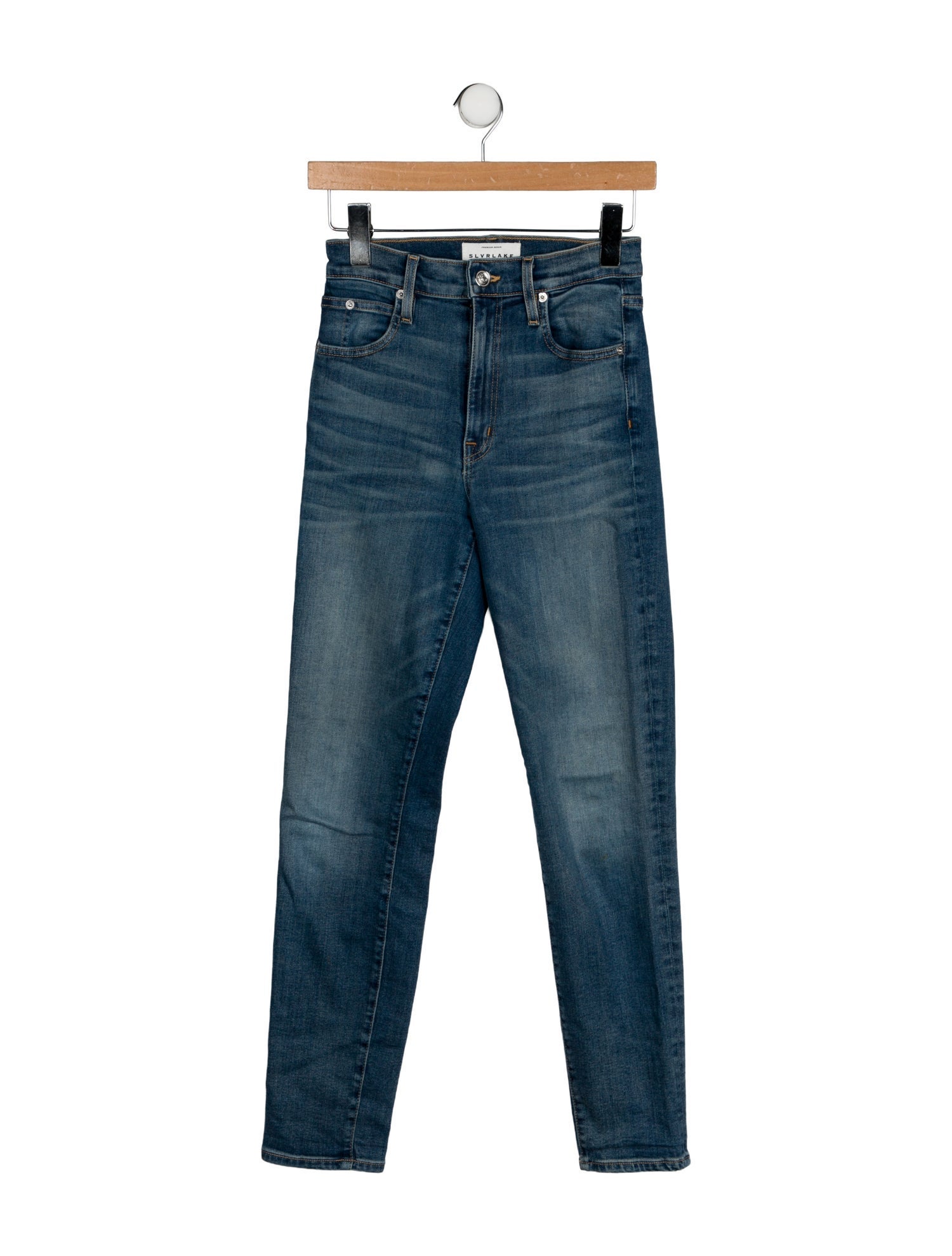 SLVRLAKE Mid-Rise Skinny Leg Jeans