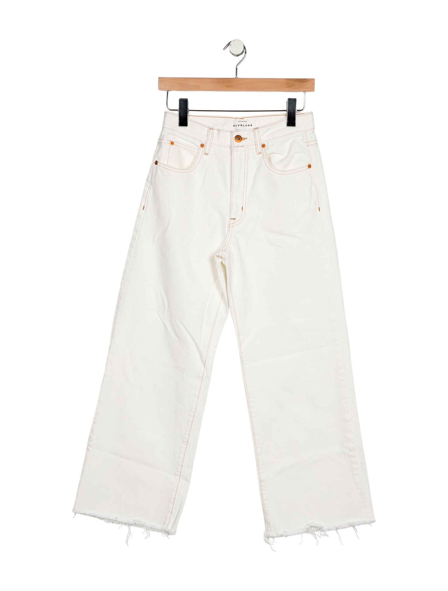 SLVRLAKE Mid-Rise Wide Leg Jeans