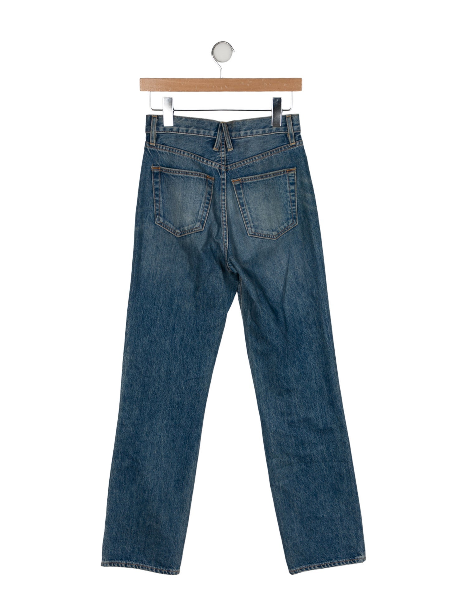 SLVRLAKE High-Rise Straight Leg Jeans