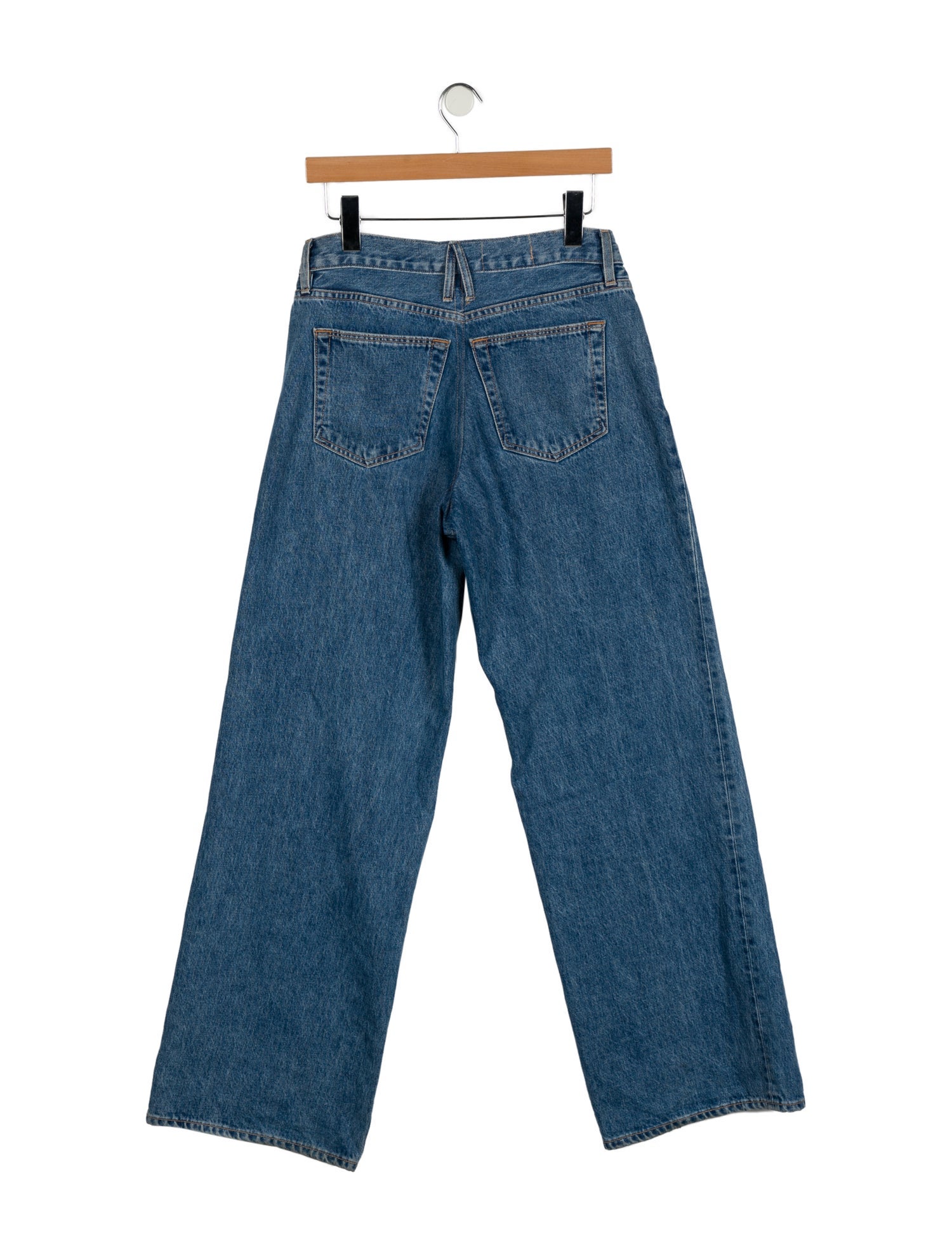 SLVRLAKE Mid-Rise Wide Leg Jeans