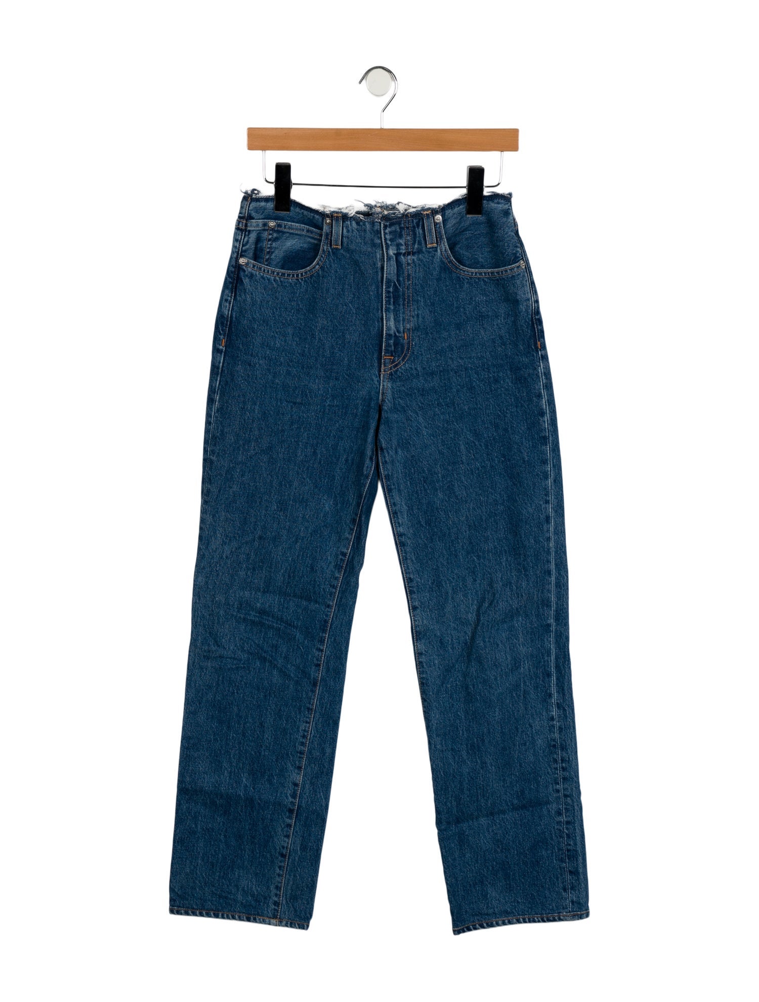 SLVRLAKE High-Rise Straight Leg Jeans