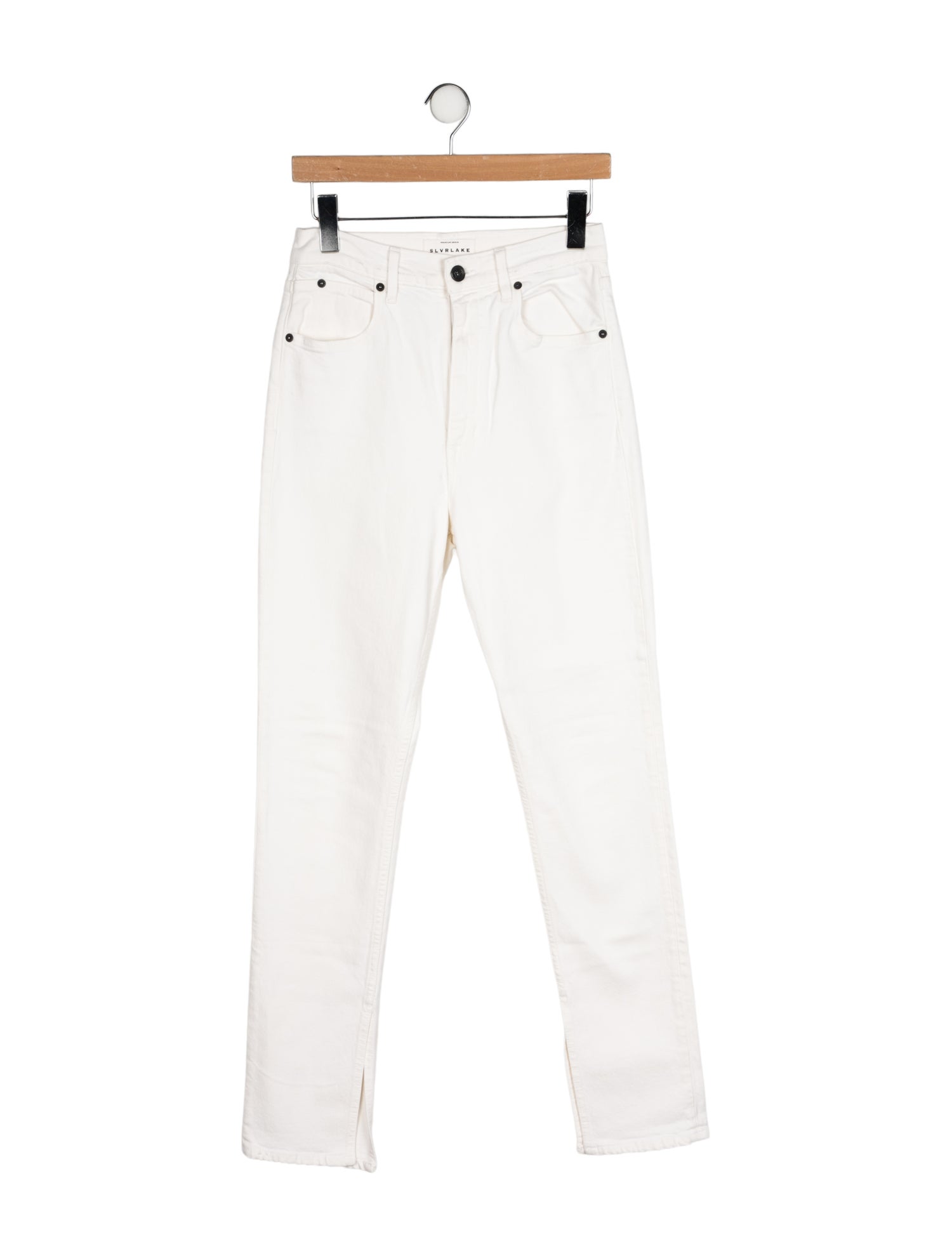 SLVRLAKE High-Rise Straight Leg Jeans