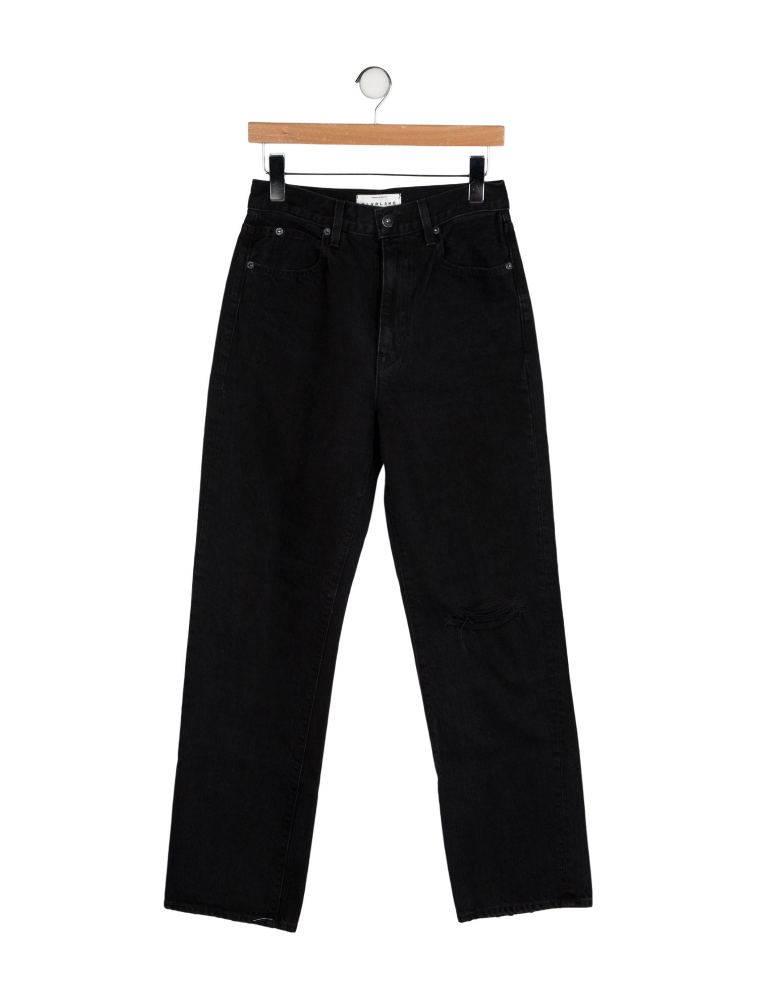SLVRLAKE High-Rise Straight Leg Jeans