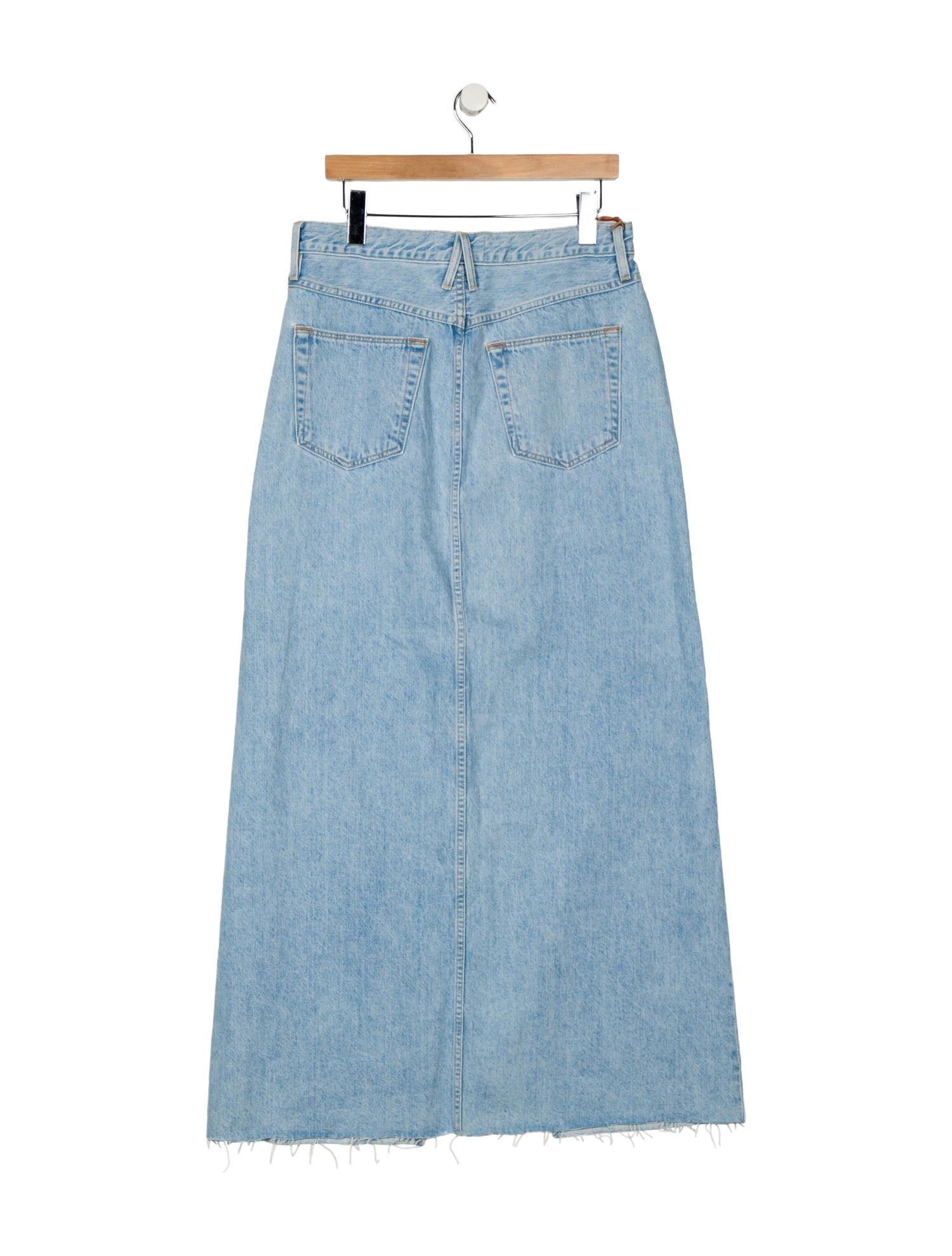 SLVRLAKE Raw-Edge Trim Long Skirt