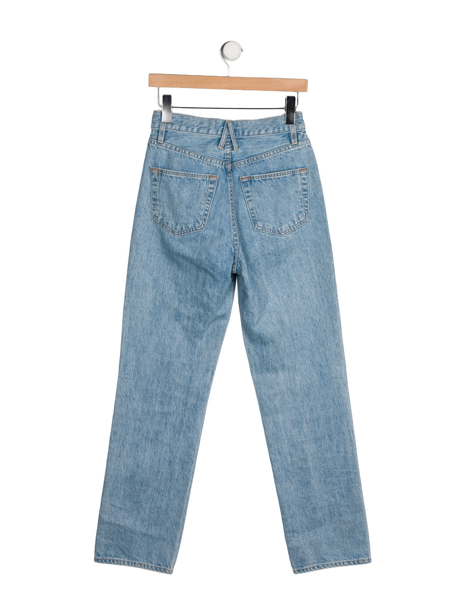 SLVRLAKE Mid-Rise Straight Leg Jeans