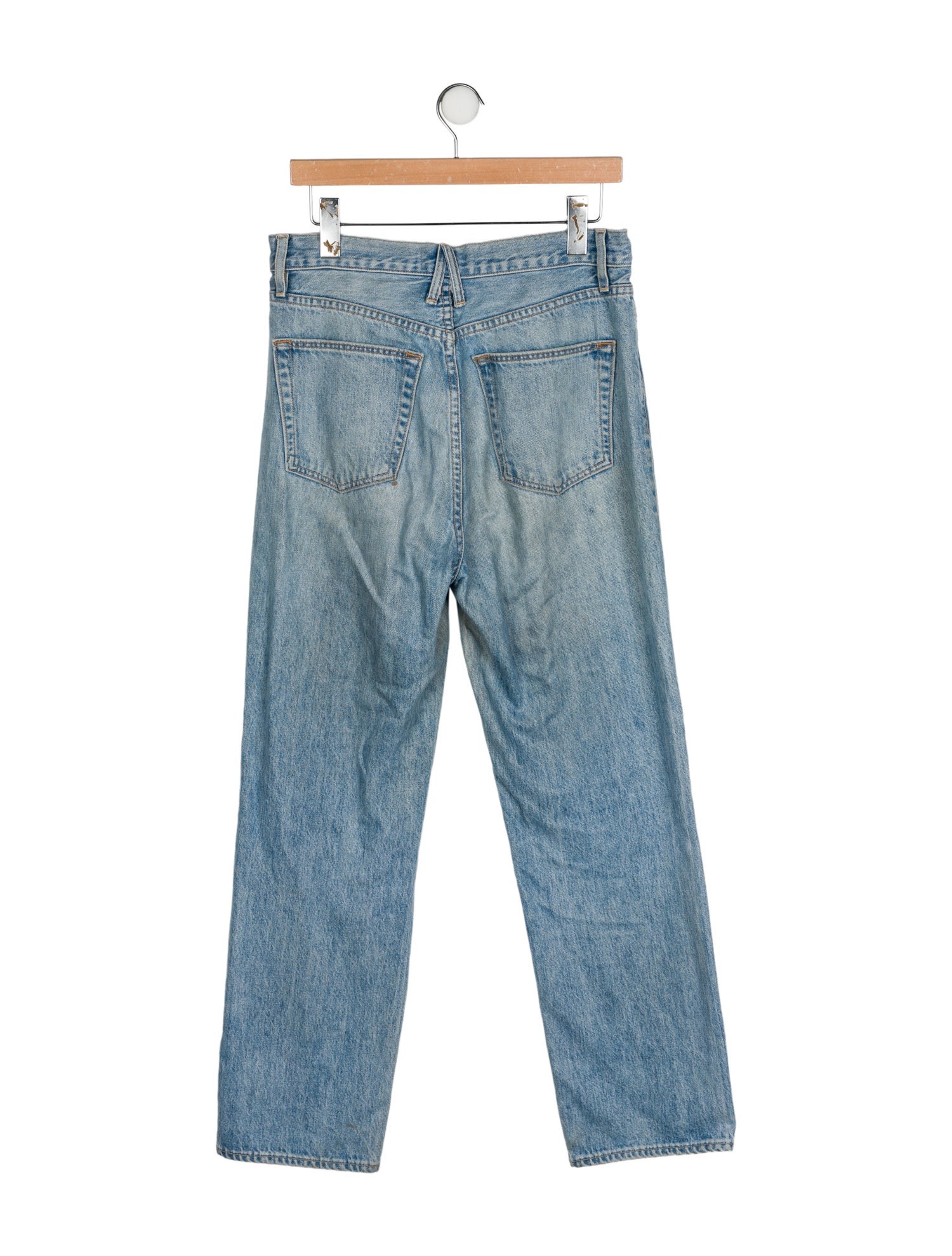 SLVRLAKE High-Rise Straight Leg Jeans